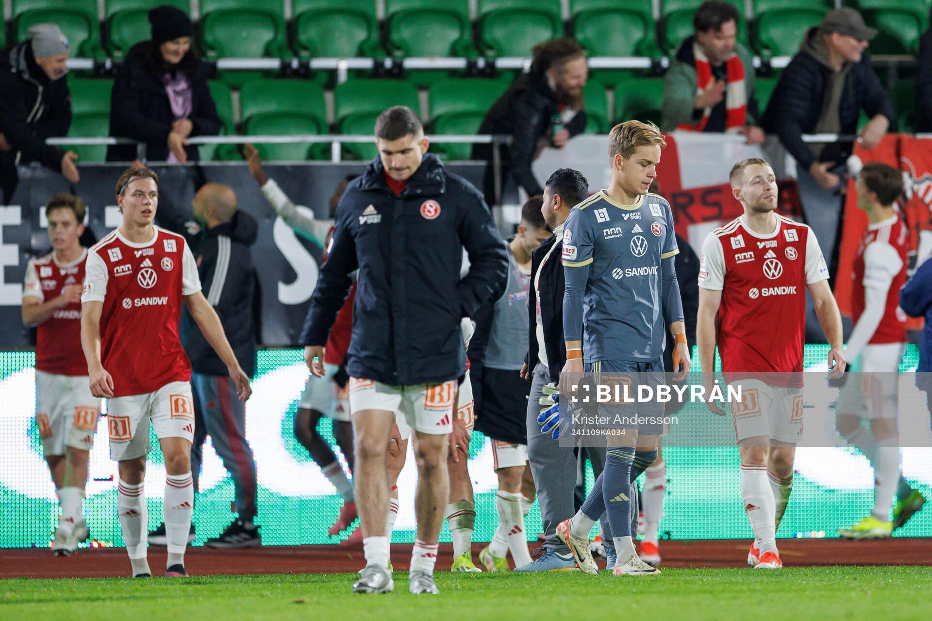 Sandvikens IFs spelare deppar