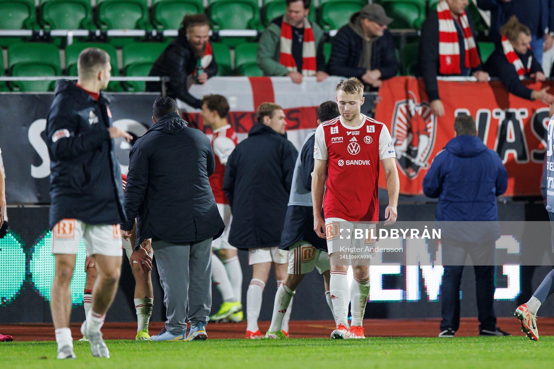 Sandvikens IFs spelare deppar