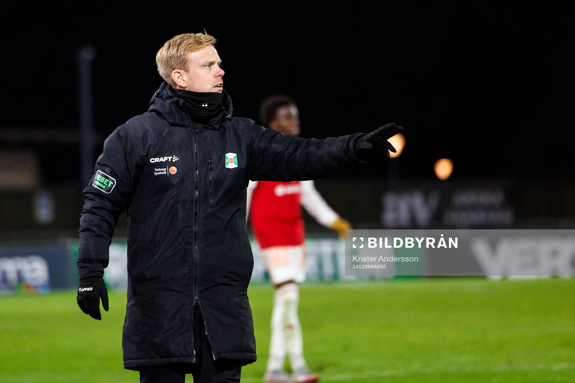Varbergs assisterande tränare Viktor Salwén