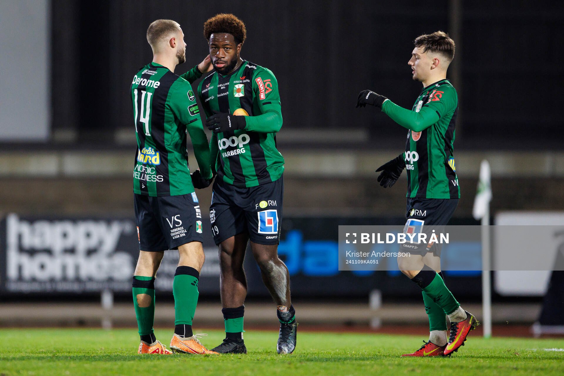 Varbergs Kevin Appiah Nyarko jublar