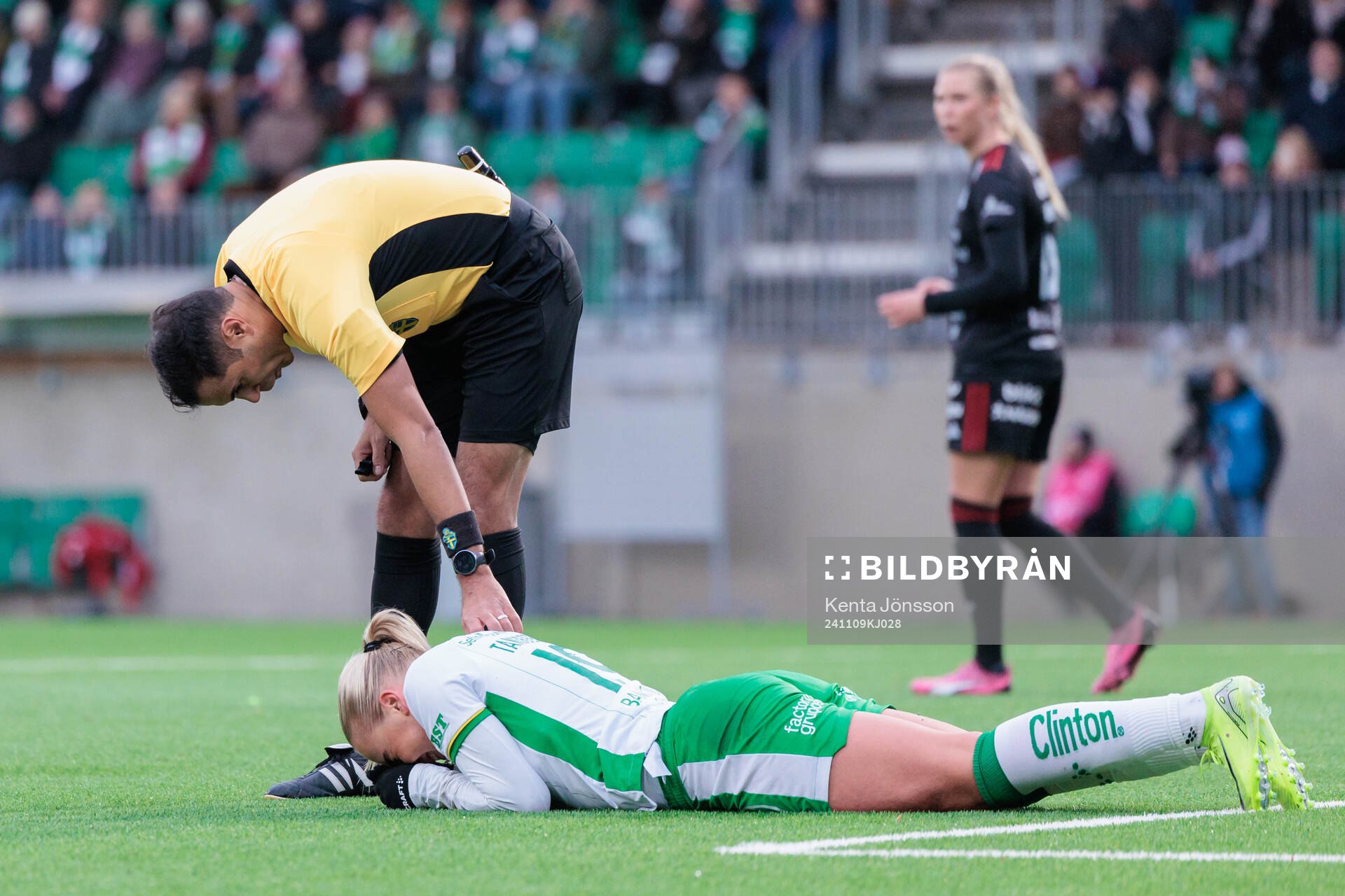 Hammarbys Cathinka Tandberg har ont