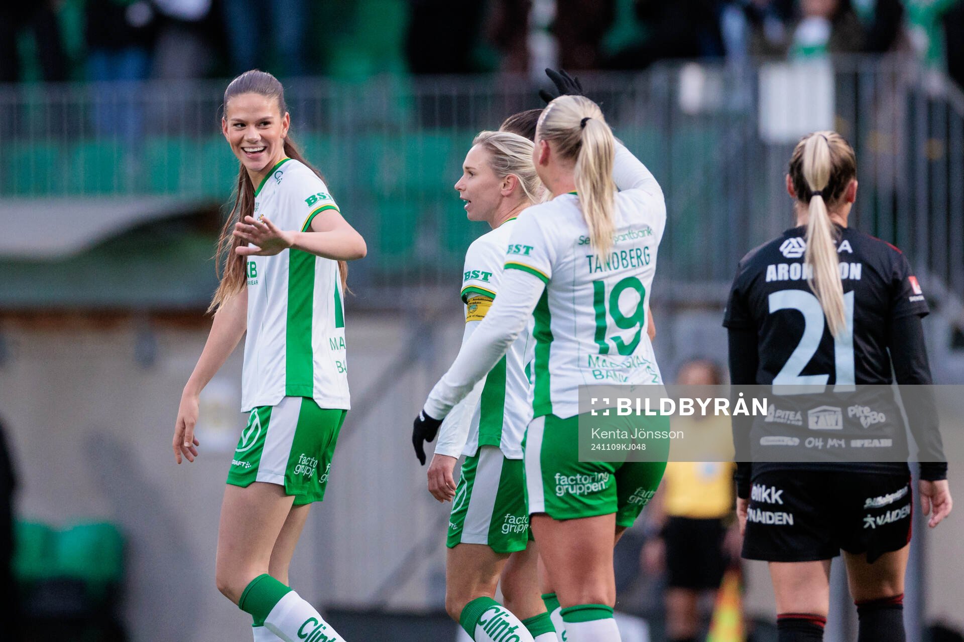 Hammarbys Bella Andersson jublar
