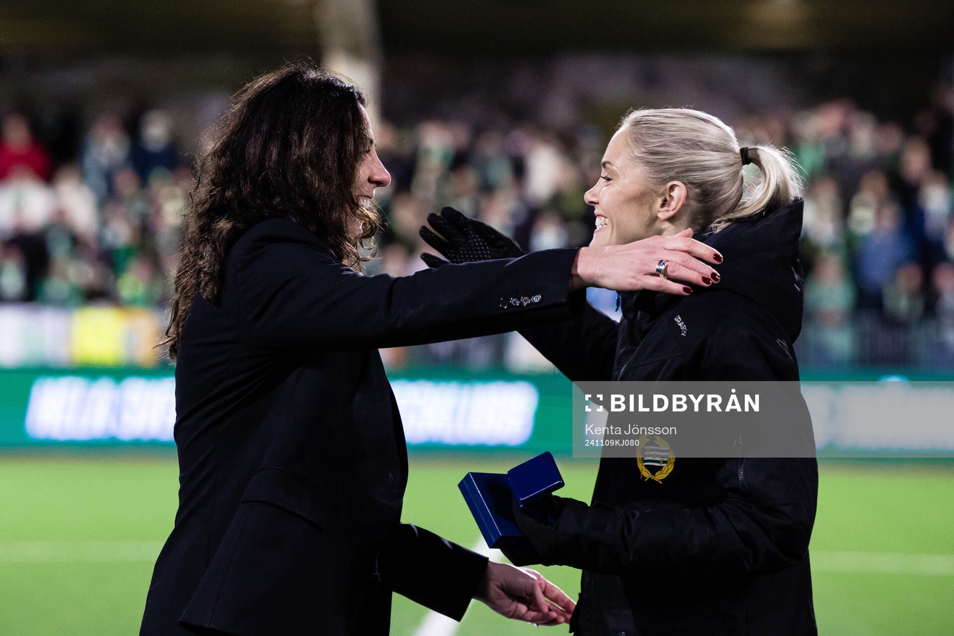 Svenska fotbollsförbundets Andrea Möllerberg och