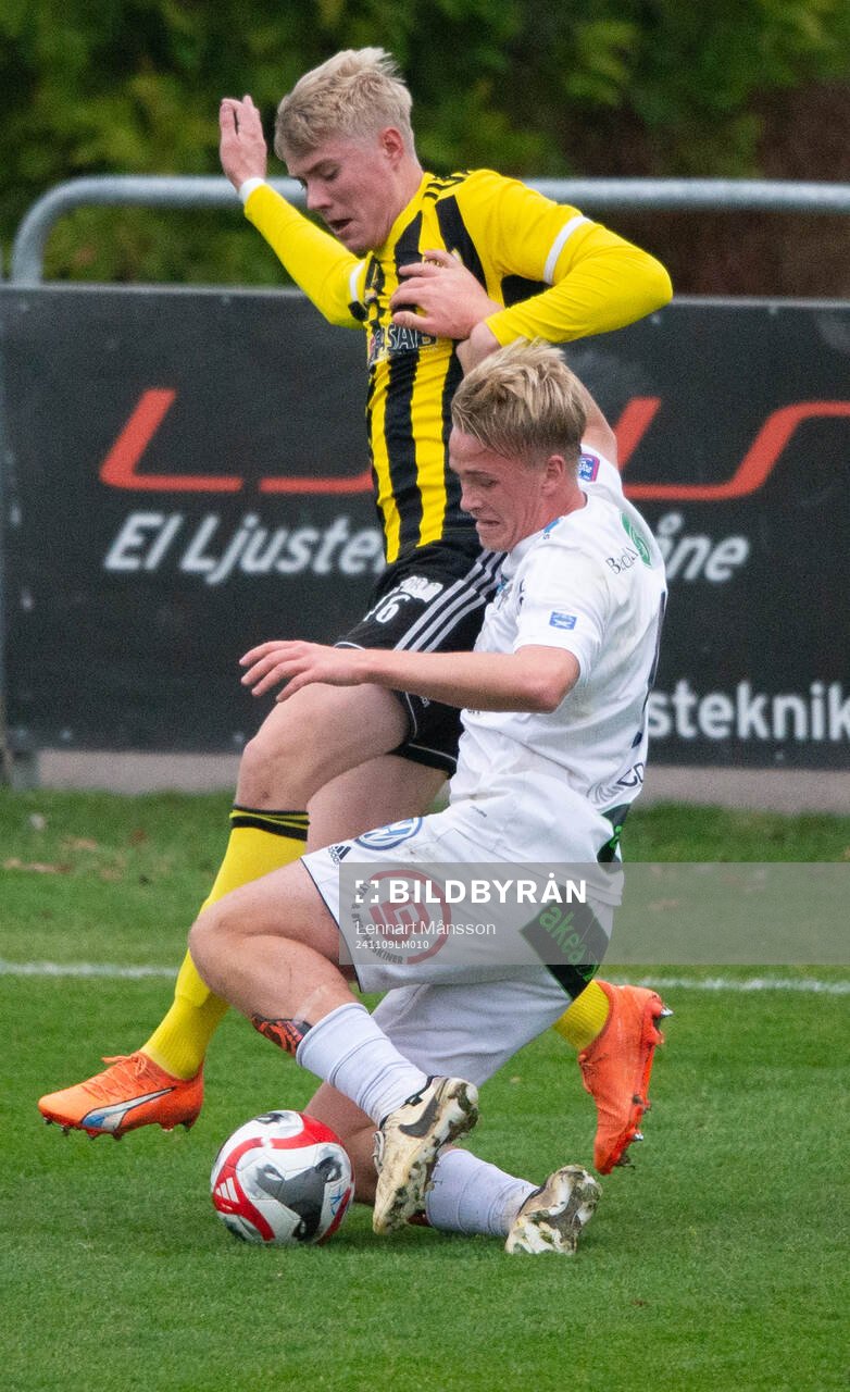 IFK Hässleholms Linus Roslund i kvalmatchen till div. 1