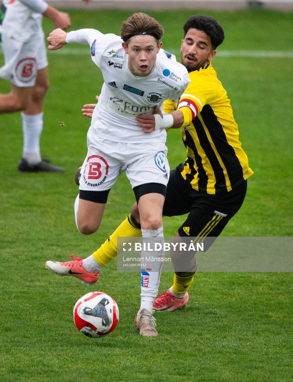 IFK Hässleholms Jan Alsalo i kvalmatchen till div. 1 juniorer, U19, mellan IFK Hässleholm och Ängelholms FF i Hässleholm 9 november 2024.