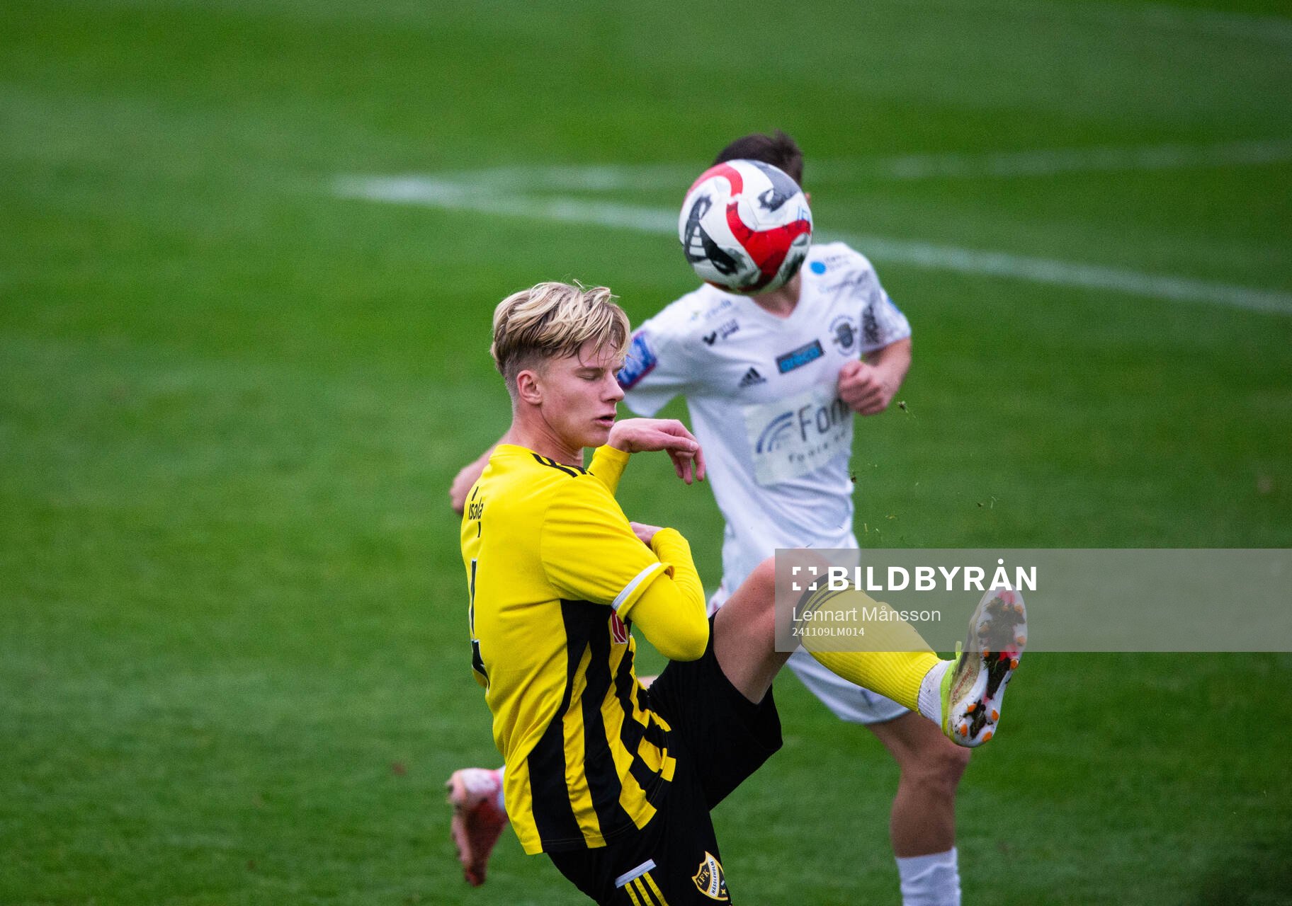 IFK Hässleholms Noel Larsson i kvalmatchen till div. 1