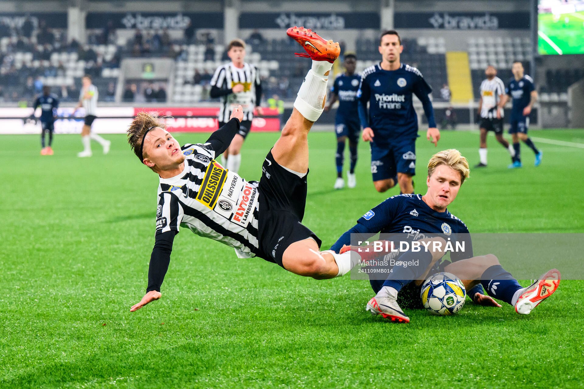 Landskronas Vincent Sundberg och Utsiktens Sebastian