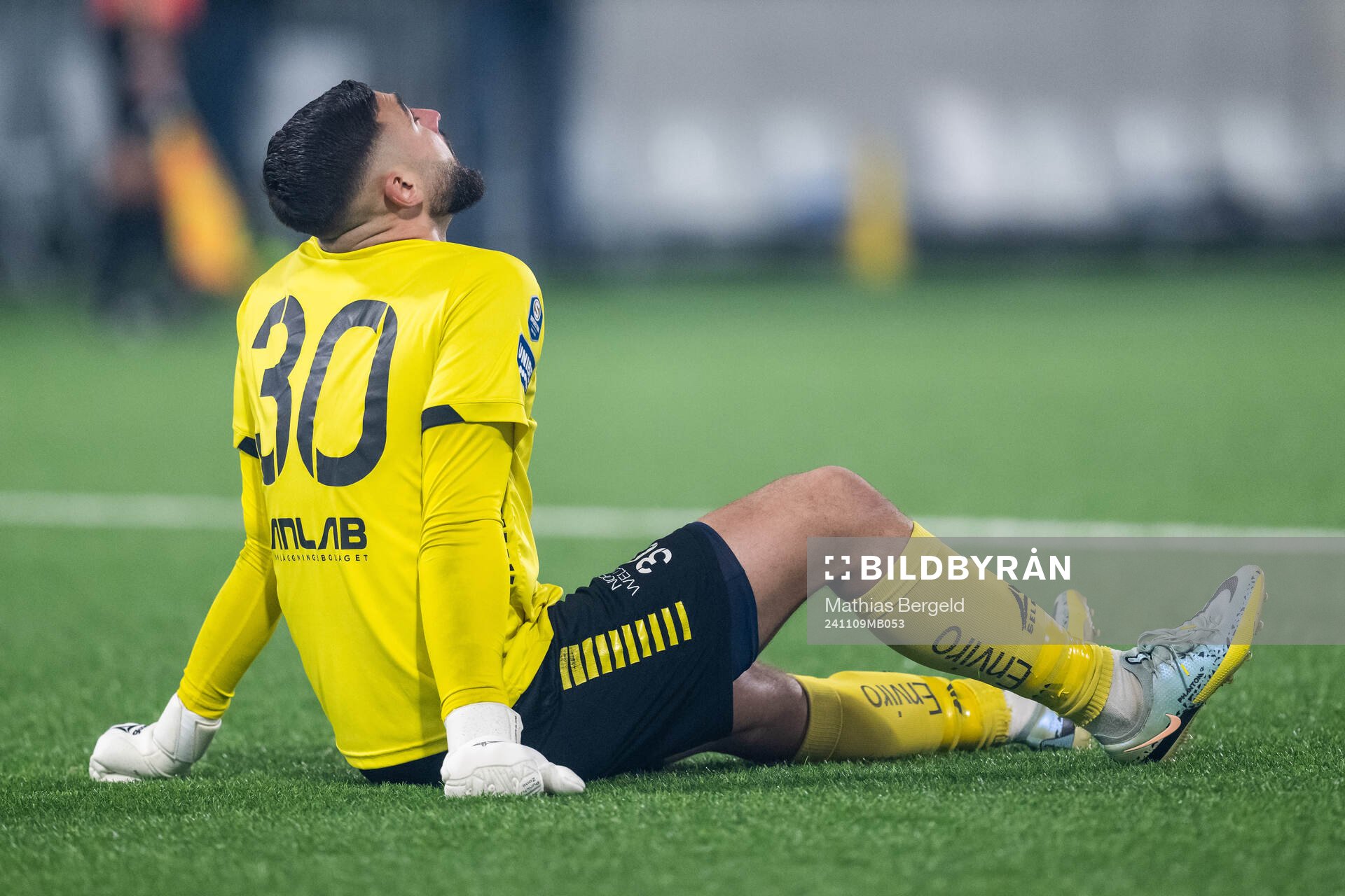Utsiktens målvakt Elias Hadaya har ont