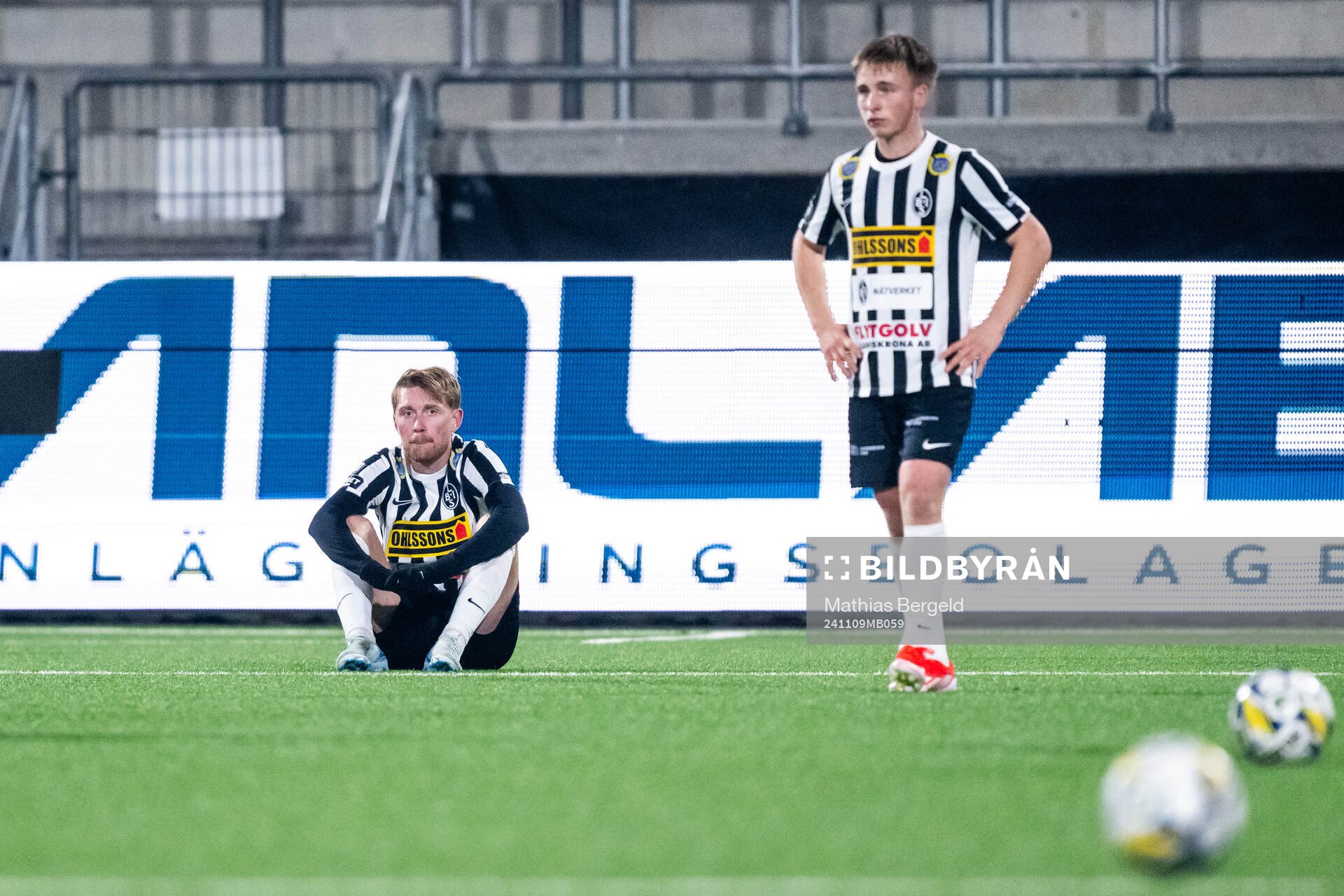 Landskronas Adam Egnell och Constantino Capotondi deppar