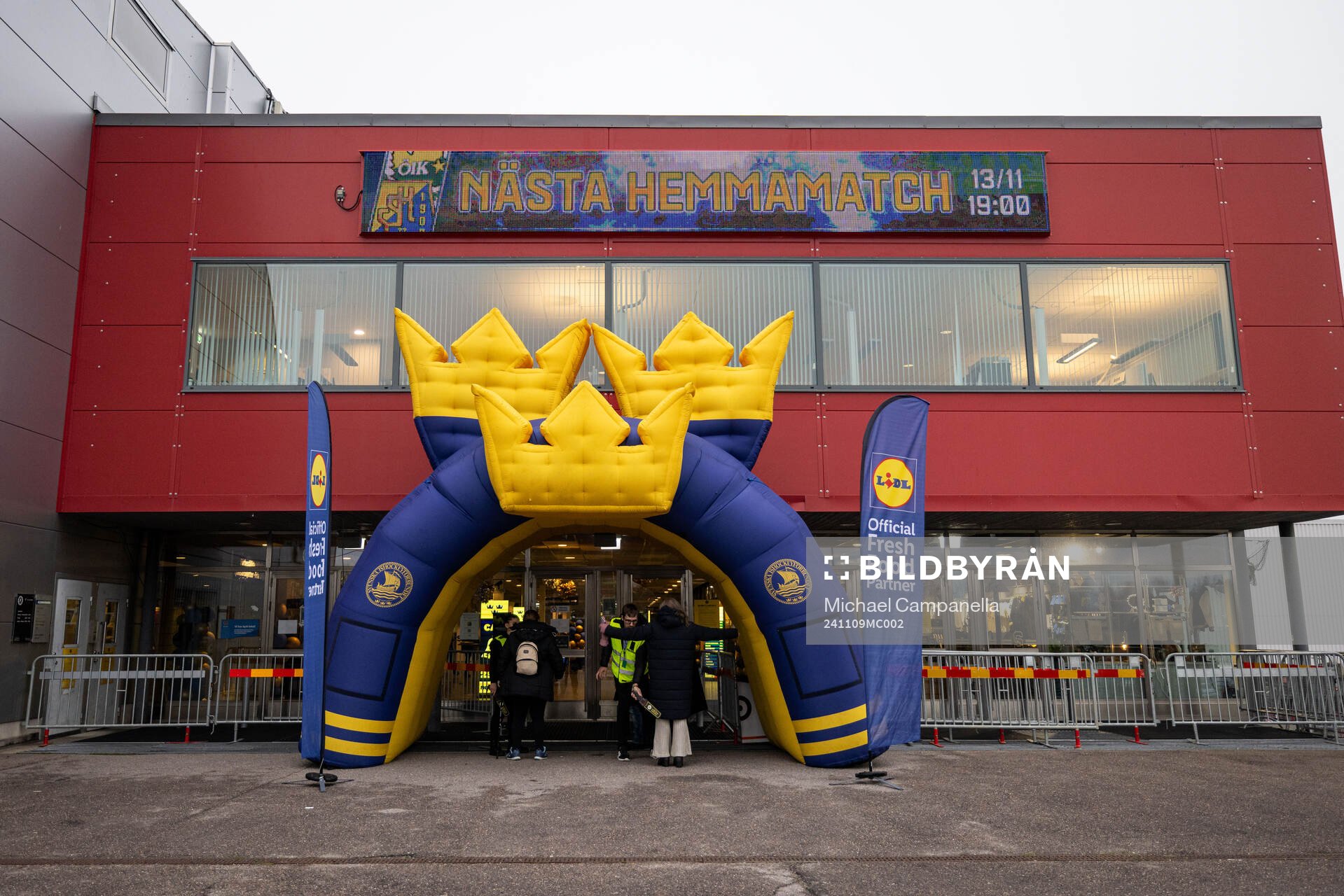 General view of the entrance at Scaniarinken