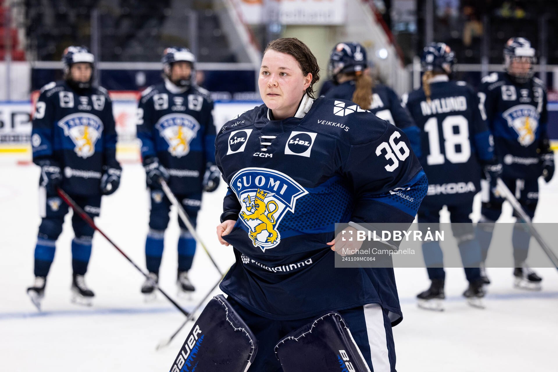goaltender Anni Keisala of Finland