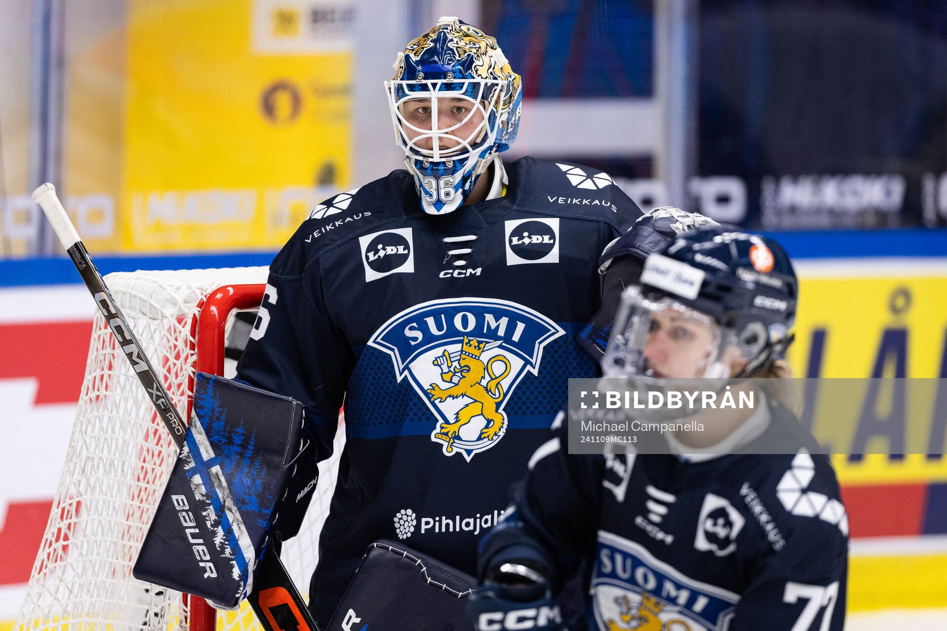 Goaltender Anni Keisala of Finland