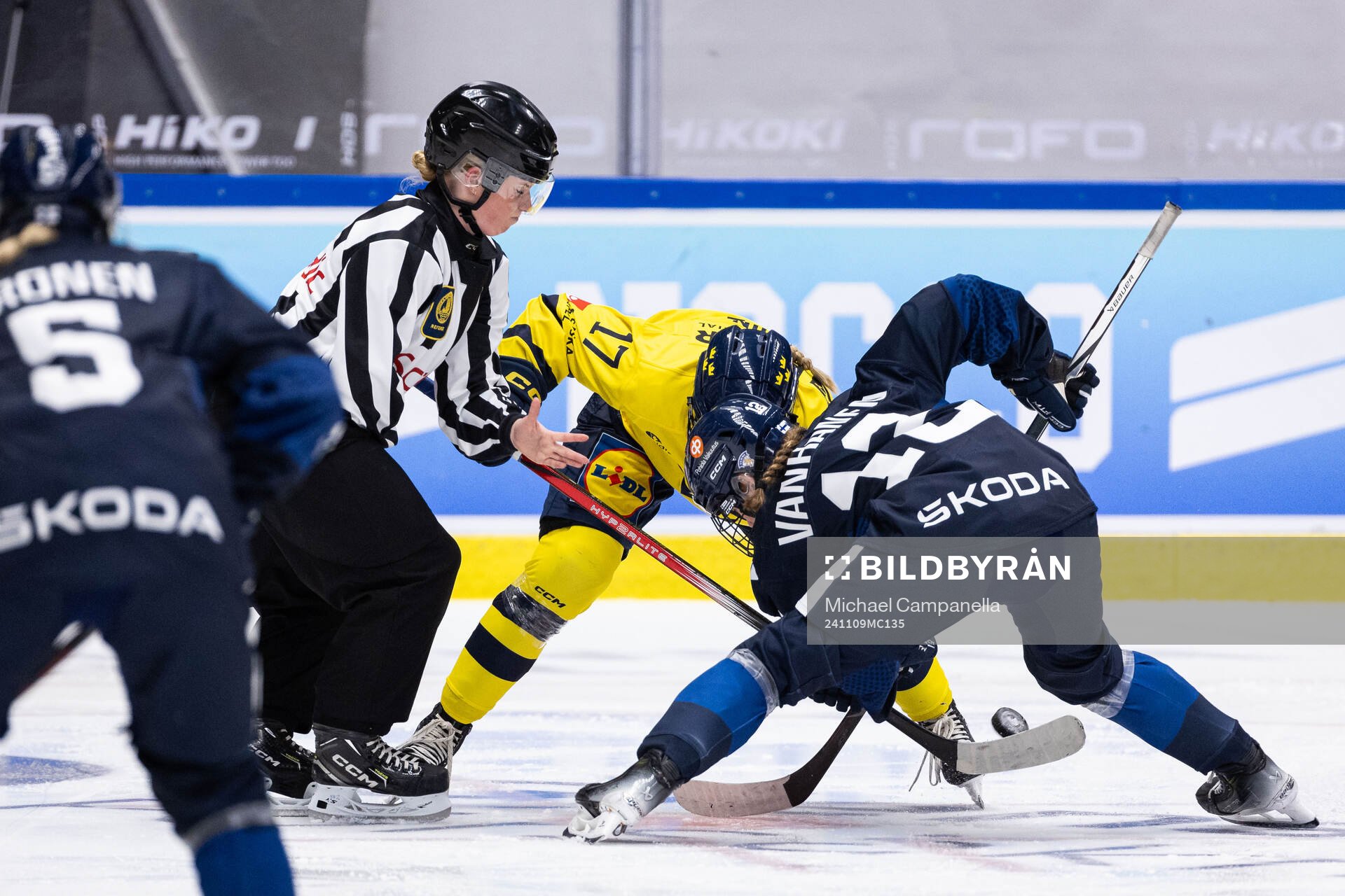 Sofie Lundin of Sweden and Sanni Vanhanen of Finland