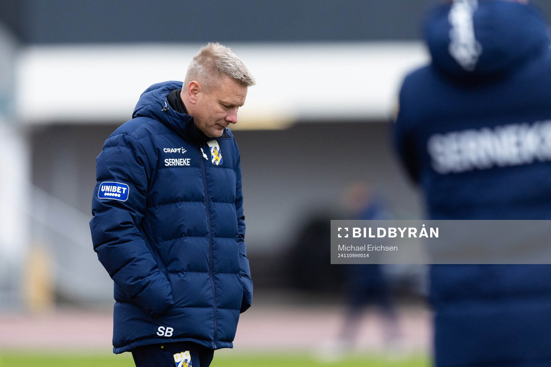 IFK Göteborgs tränare Stefan Billborn under en träning med IFK Göteborg den 9 november 2024 i Göteborg. 