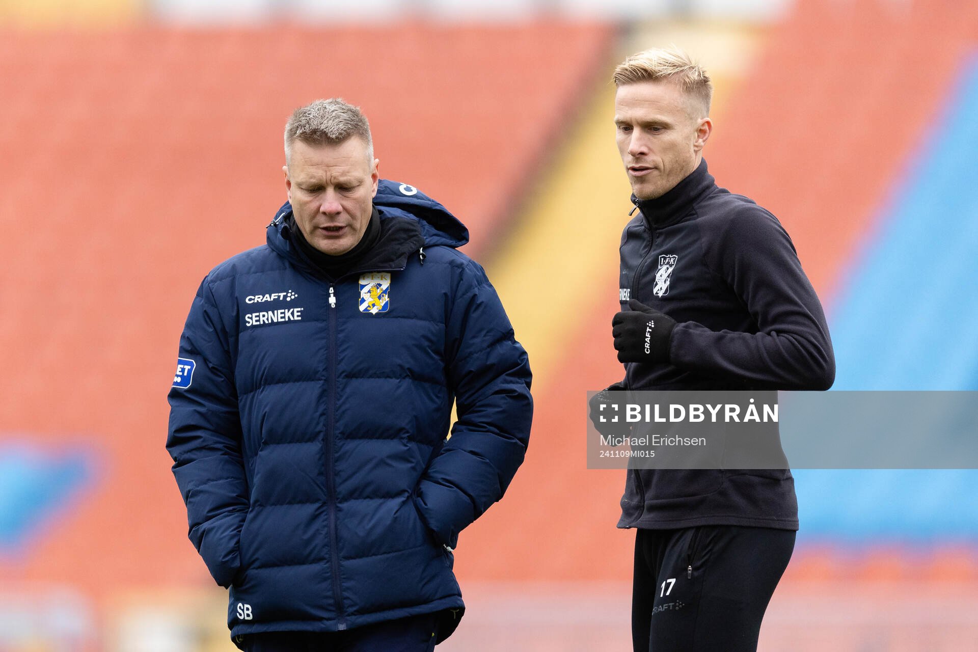 IFK Göteborgs tränare Stefan Billborn och Oscar Wendt