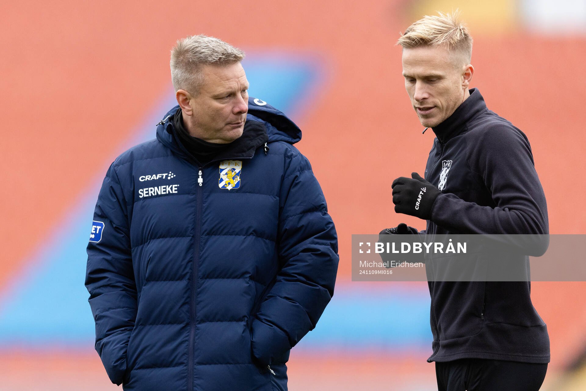 IFK Göteborgs tränare Stefan Billborn och Oscar Wendt