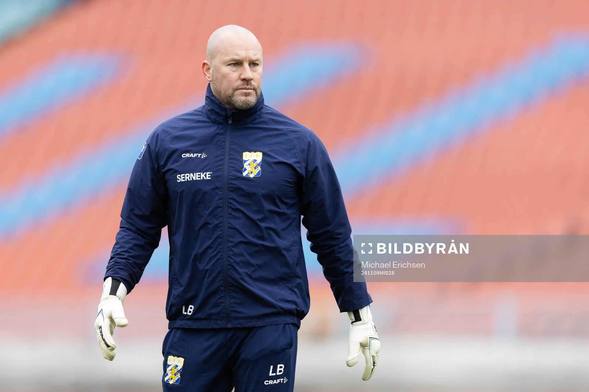 IFK Göteborgs målvaktstränare Lee Baxter under en träning med IFK Göteborg den 9 november 2024 i Göteborg. 