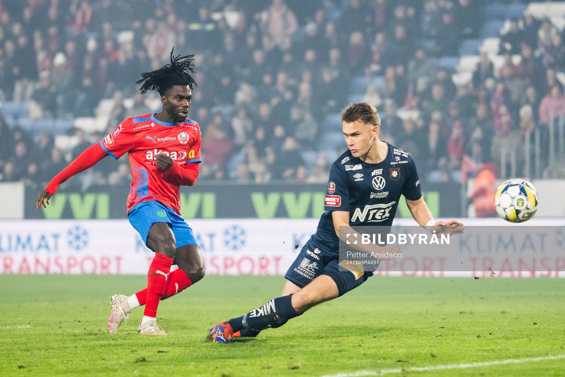 Helsingborgs Benjamin Acquah och Örgrytes Christoffer