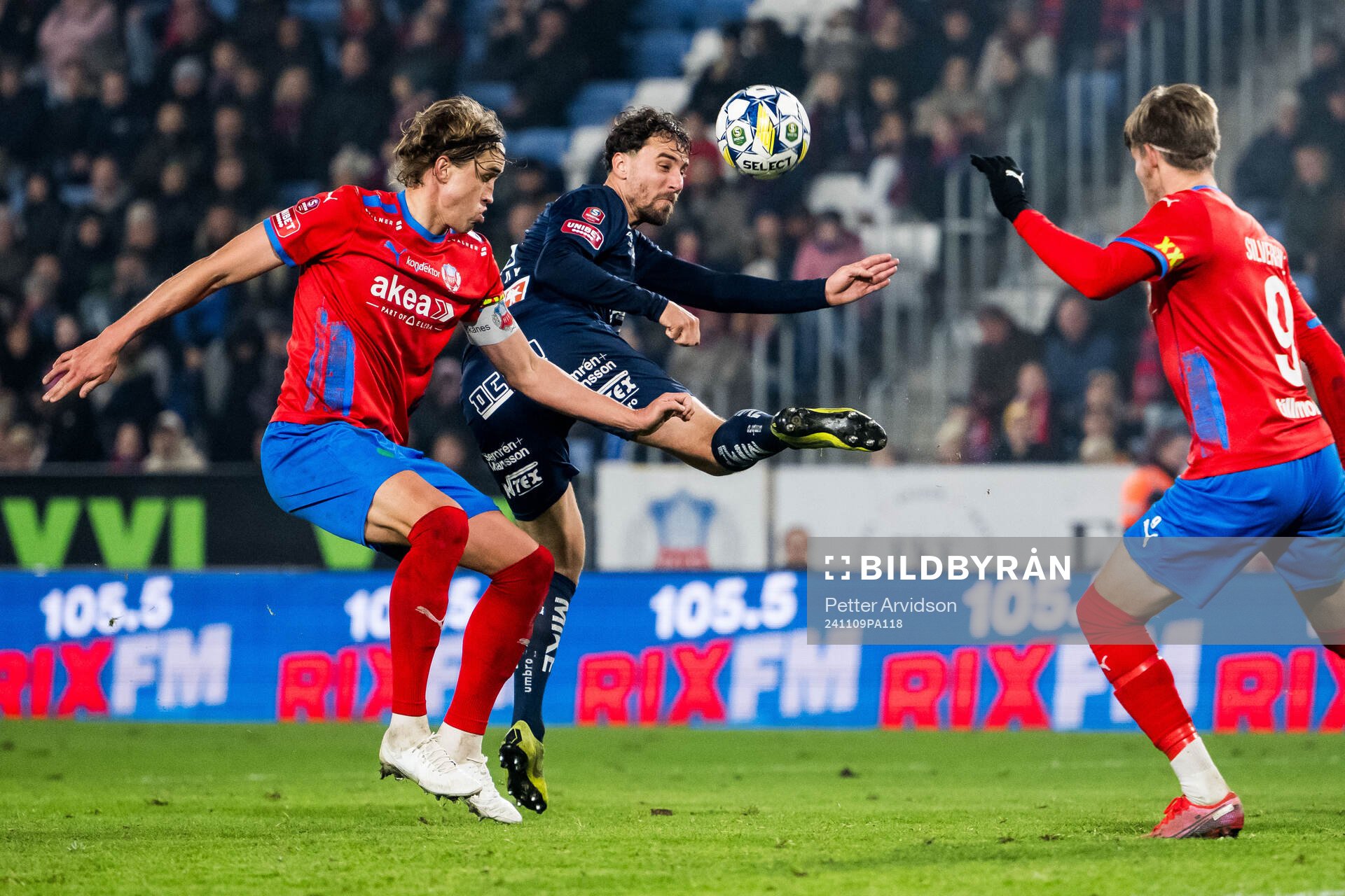 Helsingborgs Thomas Pauck Rogne och Örgrytes Jonathan