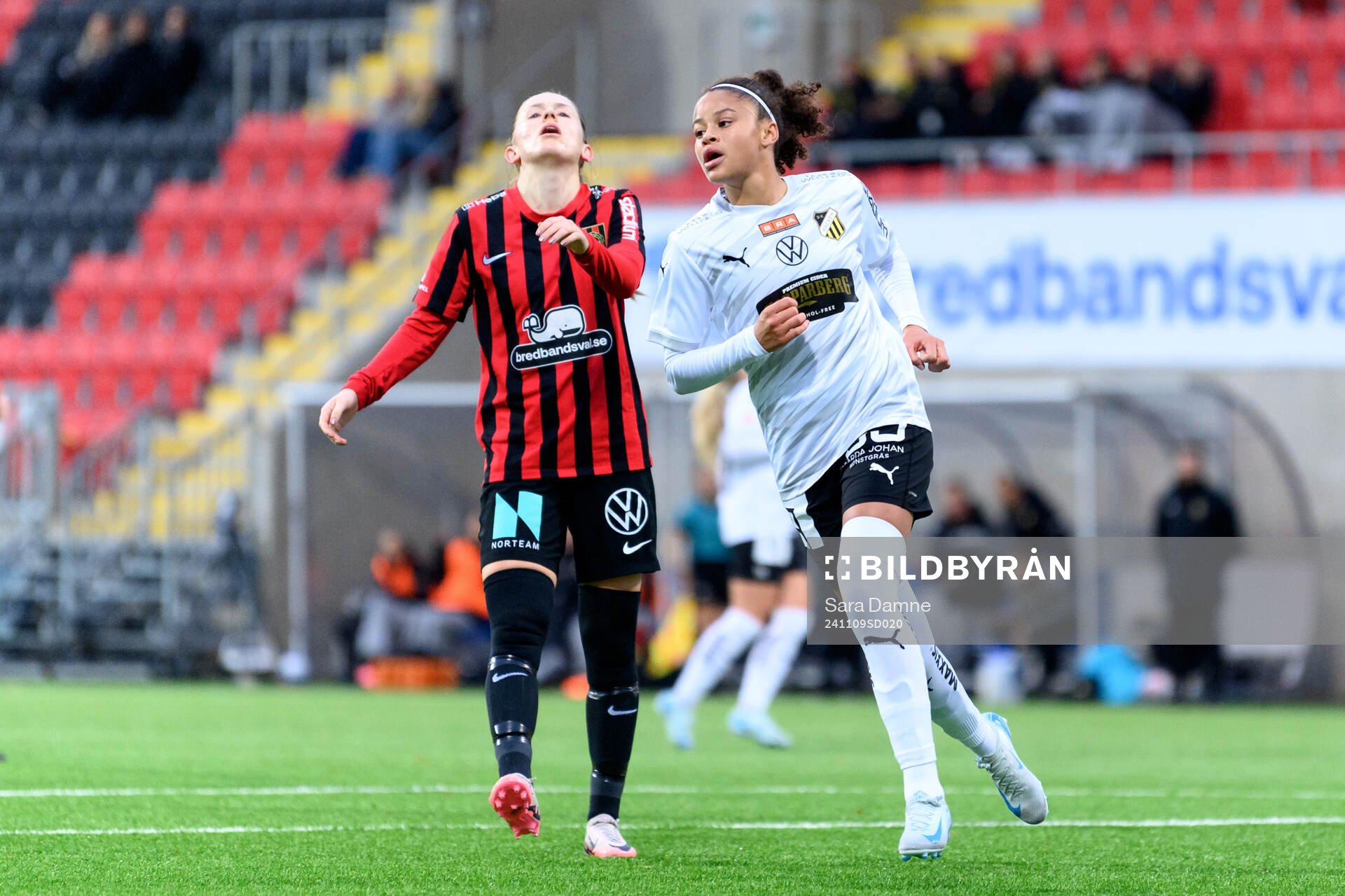 Brommapojkarnas Ida Bengtsson deppar och Häckens Felicia