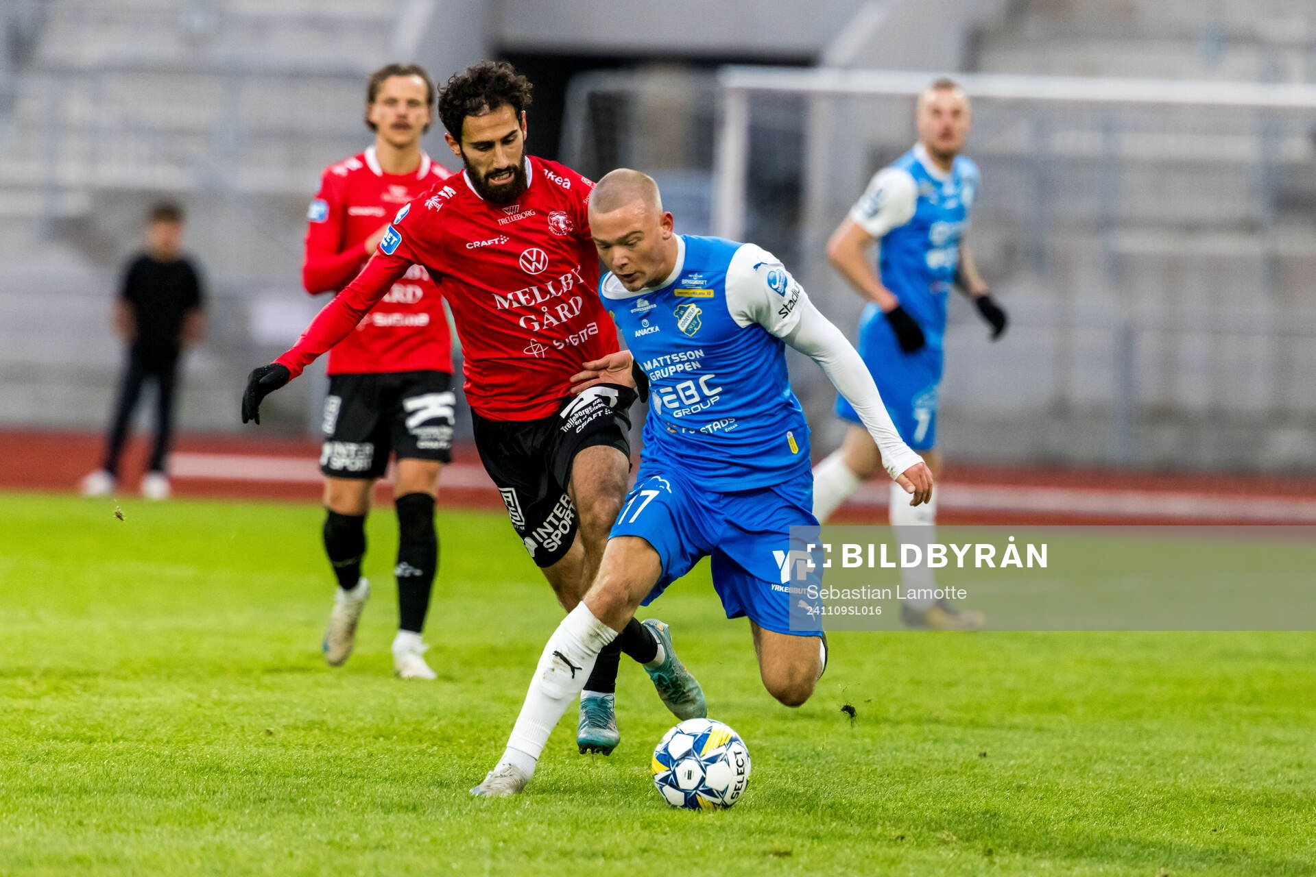 Trelleborgs Hady Saleh Karim och Oddevolds Olle Kjellman