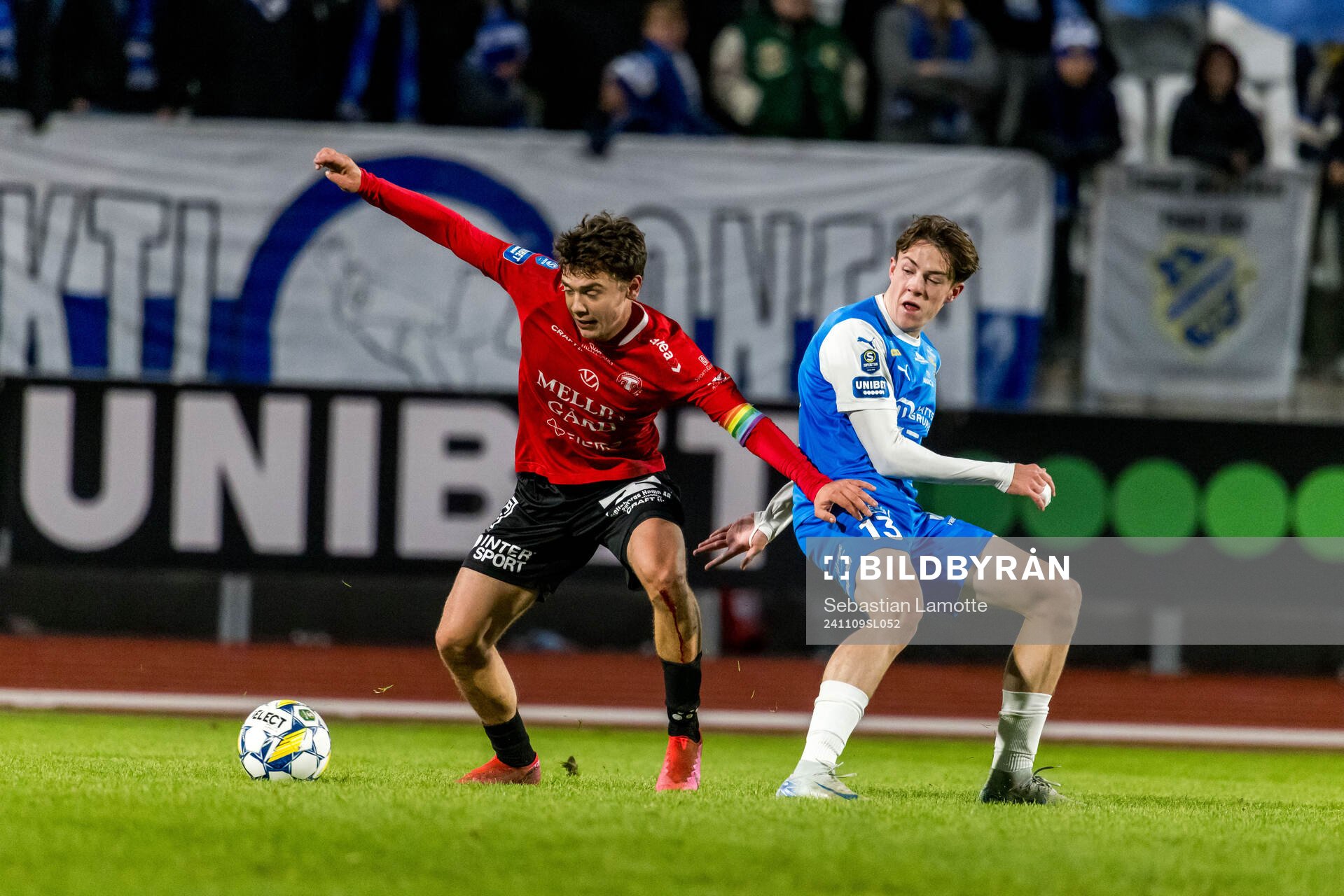 Trelleborgs Viktor Christiansson och Oddevolds Adam Stroud