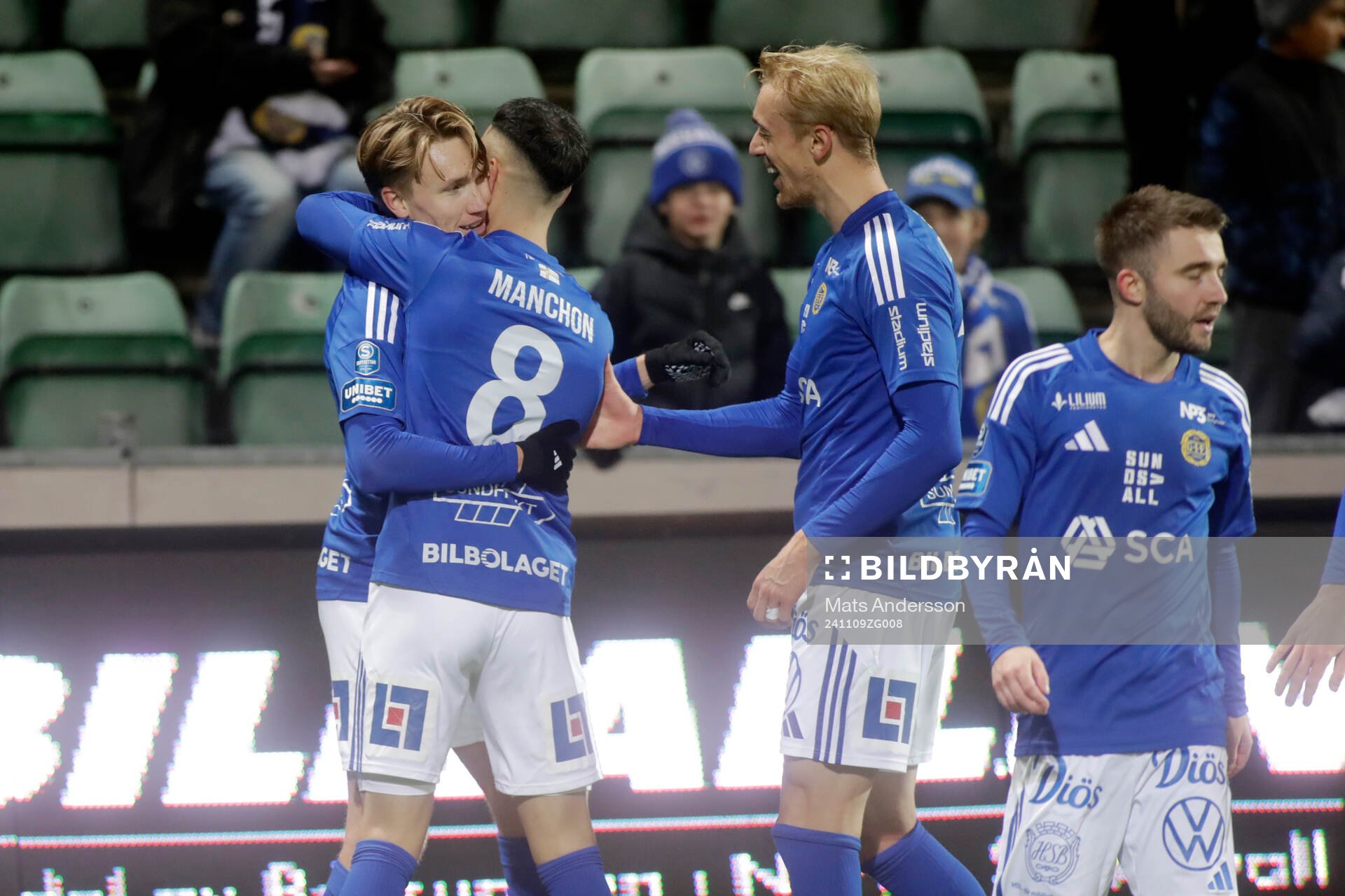 GIF Sundsvalls Marcus Burman jublar