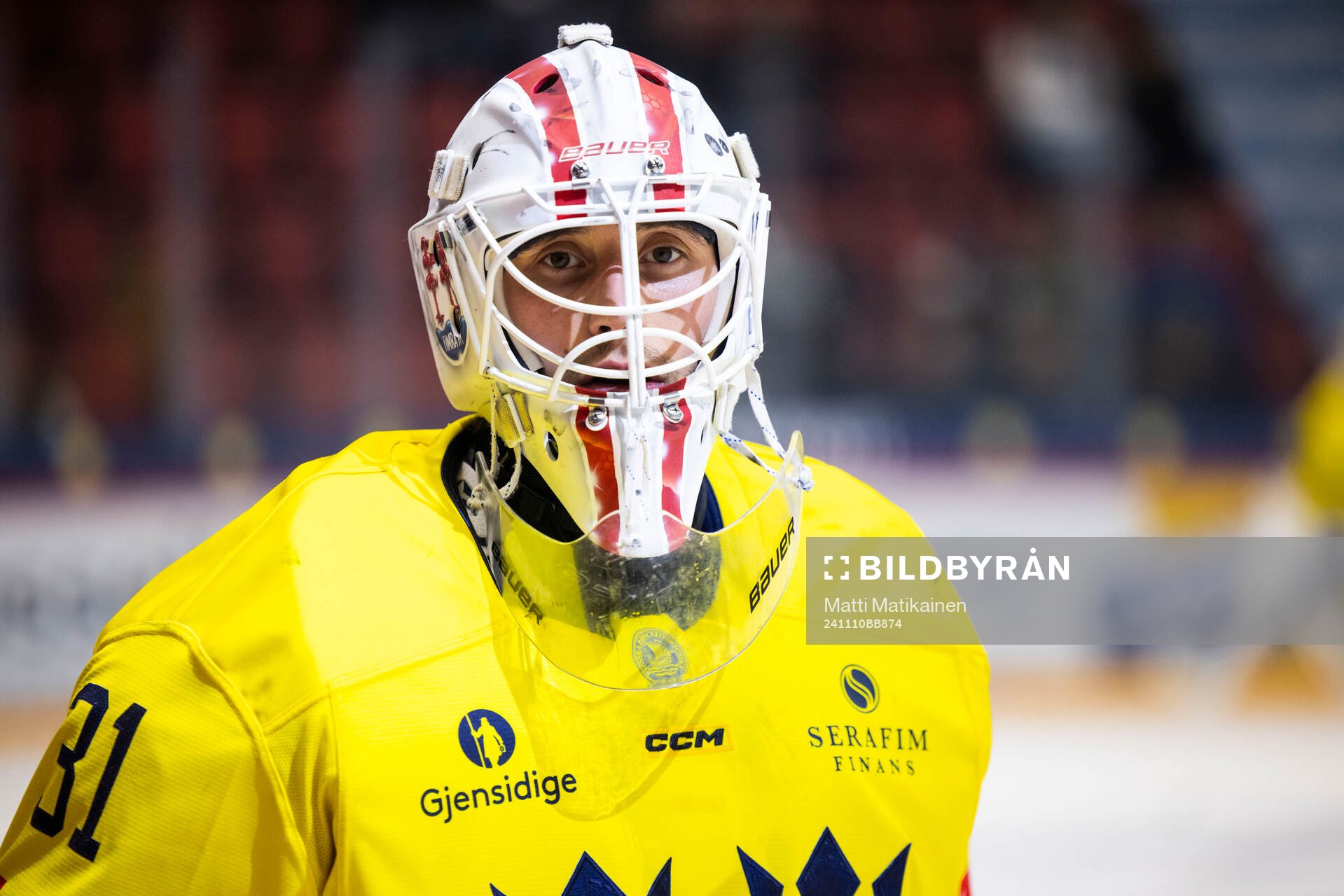 goalkeeper Jacob Johansson of Sweden