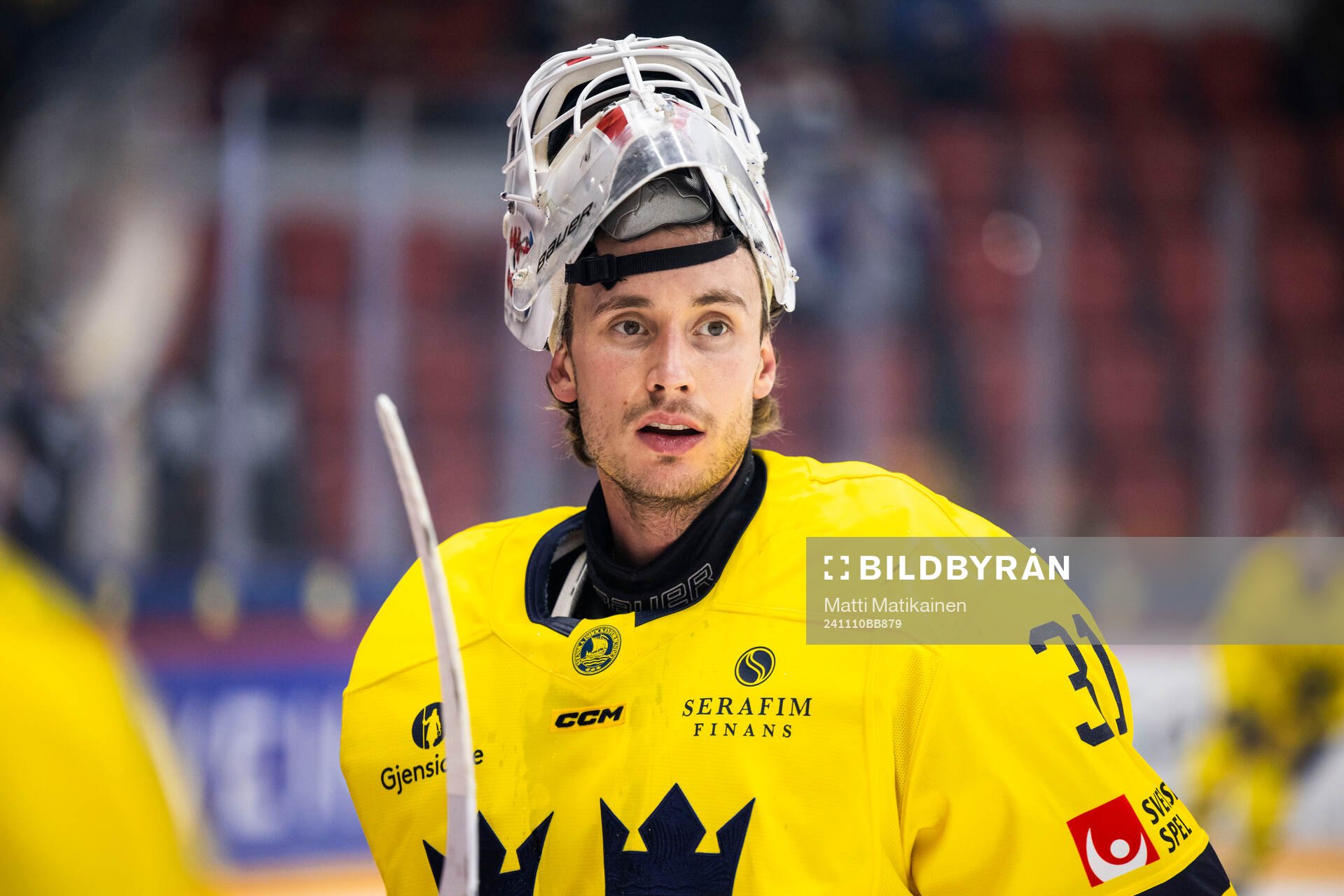 goalkeeper Jacob Johansson of Sweden