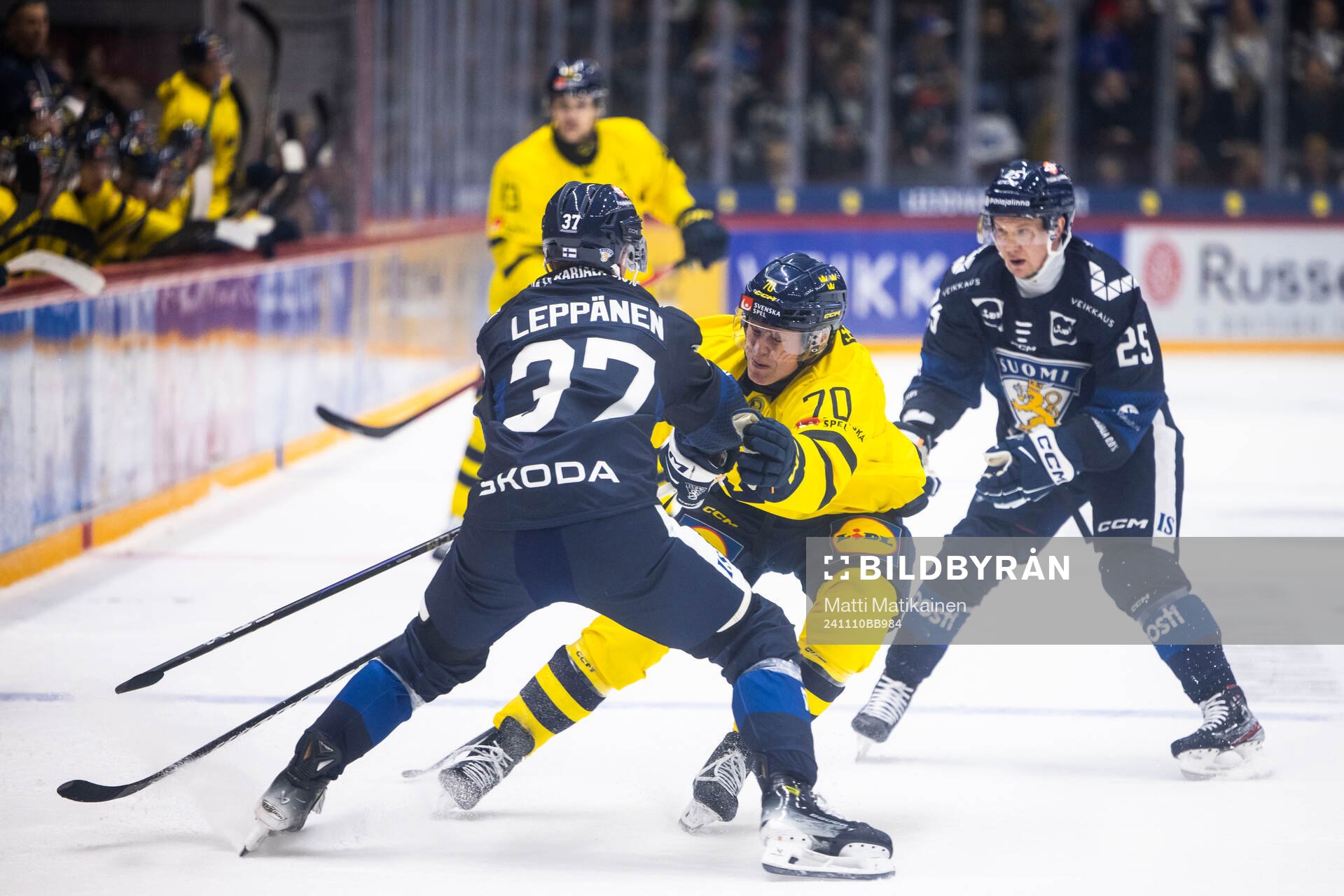 Atro Leppänen of Finland and Dennis Rasmussen of Sweden