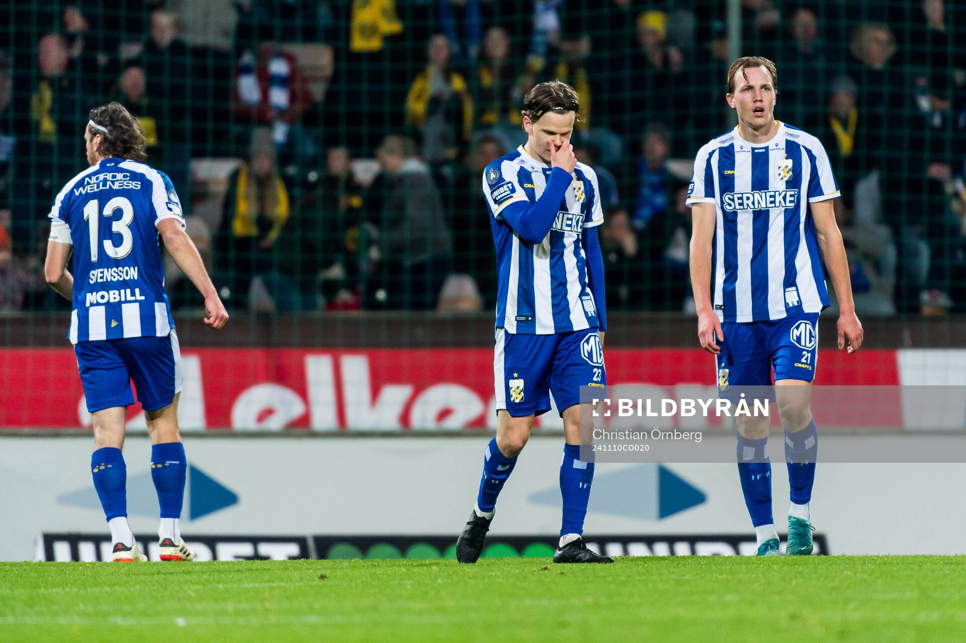 IFK Göteborgs Kolbeinn Thordarson, Gustav Svensson och