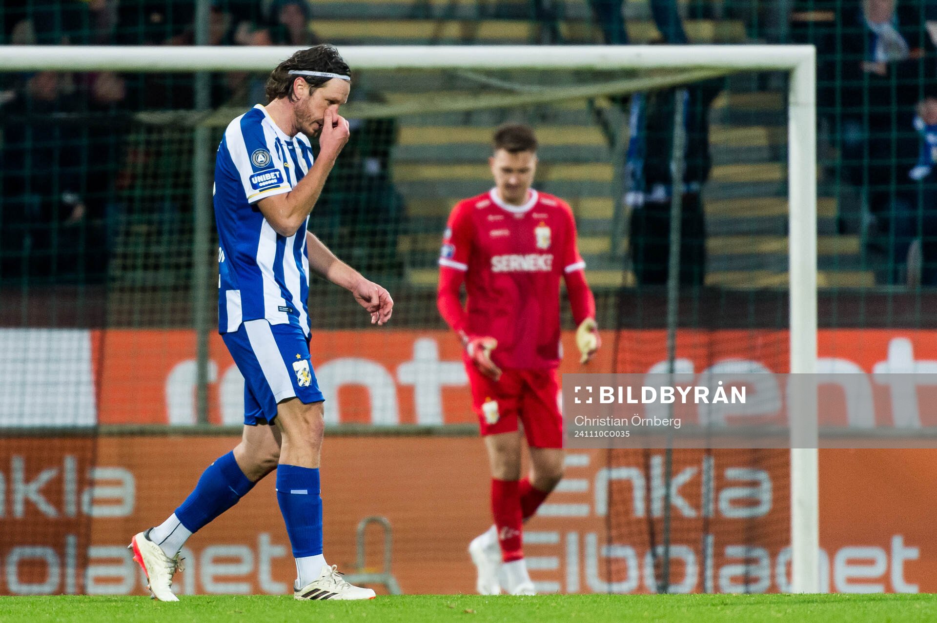IFK Göteborgs Gustav Svensson deppar