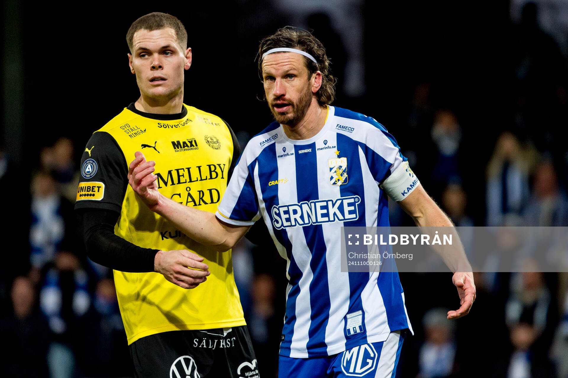 Mjällbys Jacob Bergström och IFK Göteborgs Gustav