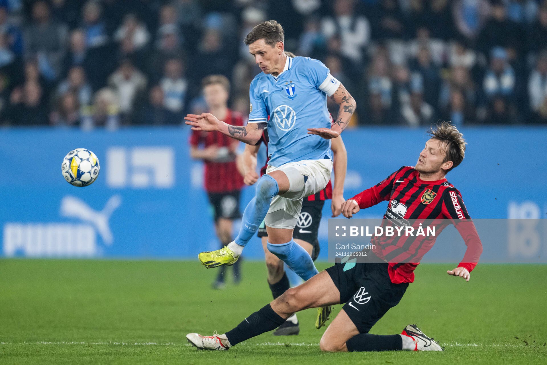 Malmö FFs Søren Rieks och Brommapojkarnas Alexander