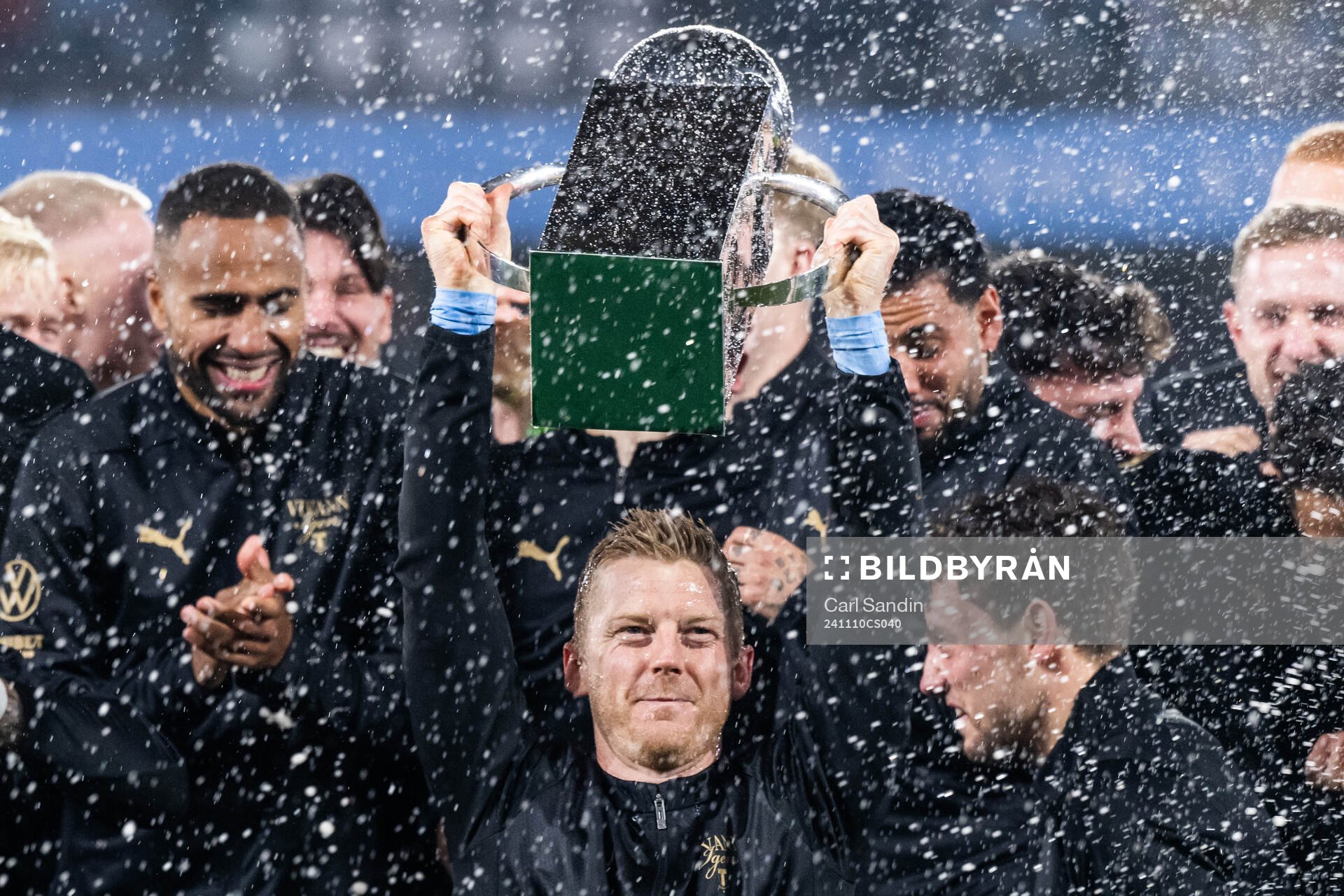 Malmö FFs Anders Christiansen jublar med Lennart