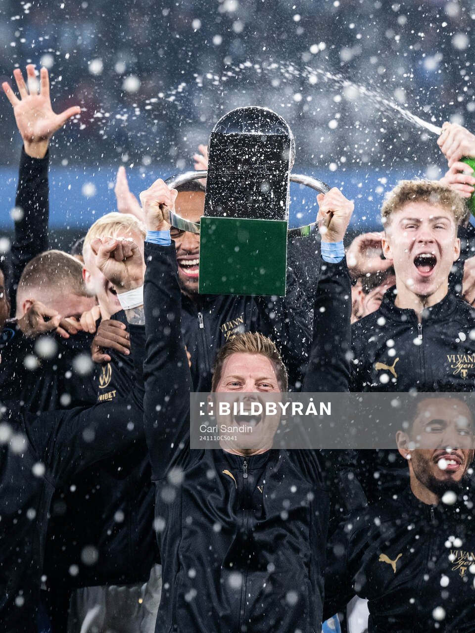 Malmö FFs Anders Christiansen jublar med Lennart