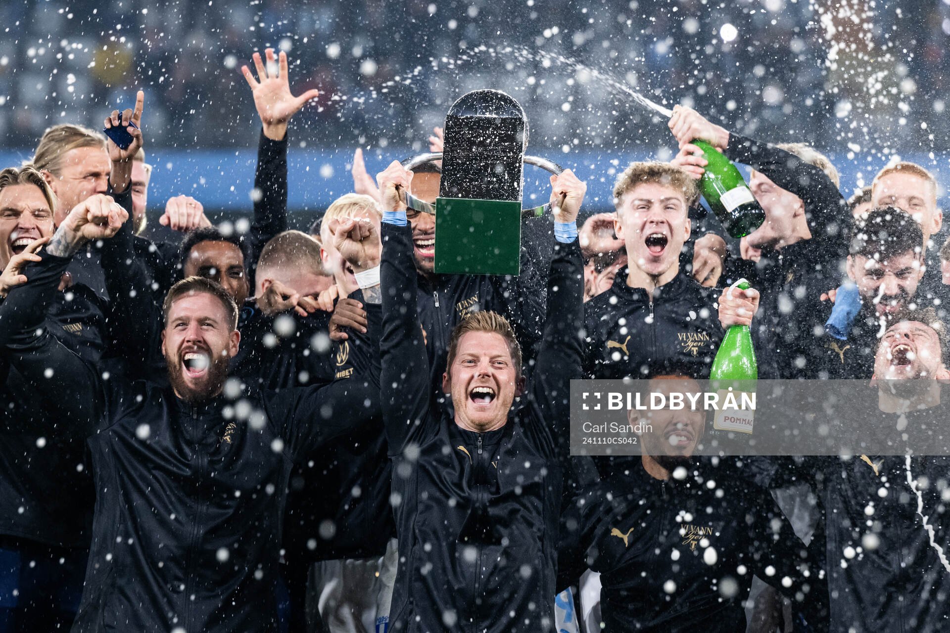 Malmö FFs Anders Christiansen jublar med Lennart