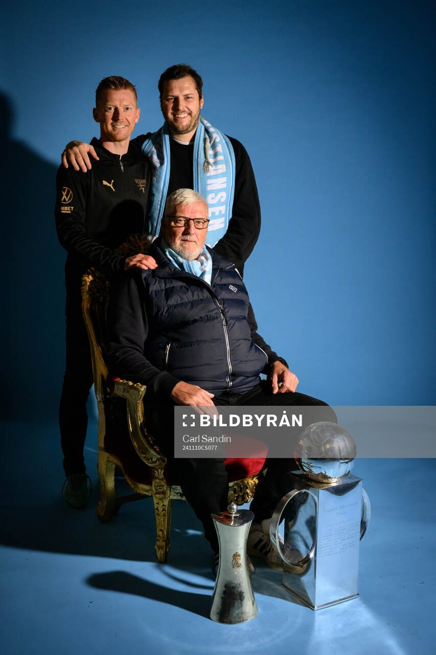 Malmö FFs Anders Christiansen med bror och far
