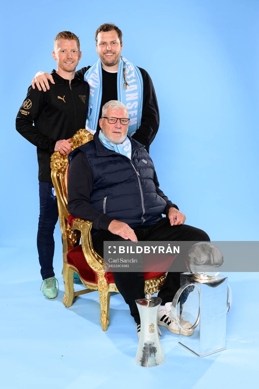 Malmö FFs Anders Christiansen med bror och far