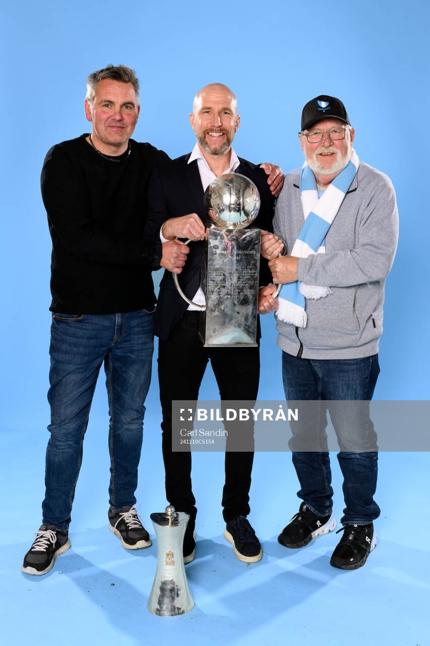 Malmö FFs tränare Henrik Rydström med familj