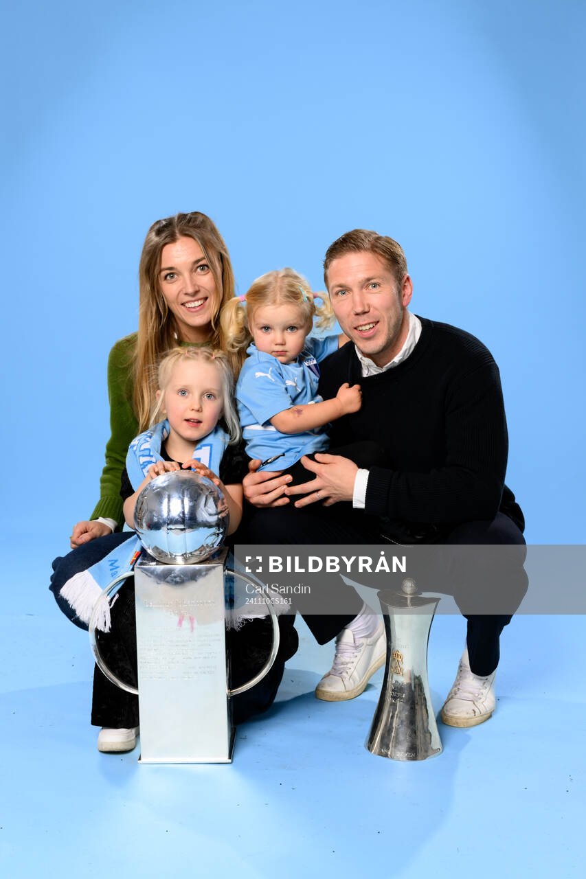 Malmö FFs Anton Tinnerholm med familj