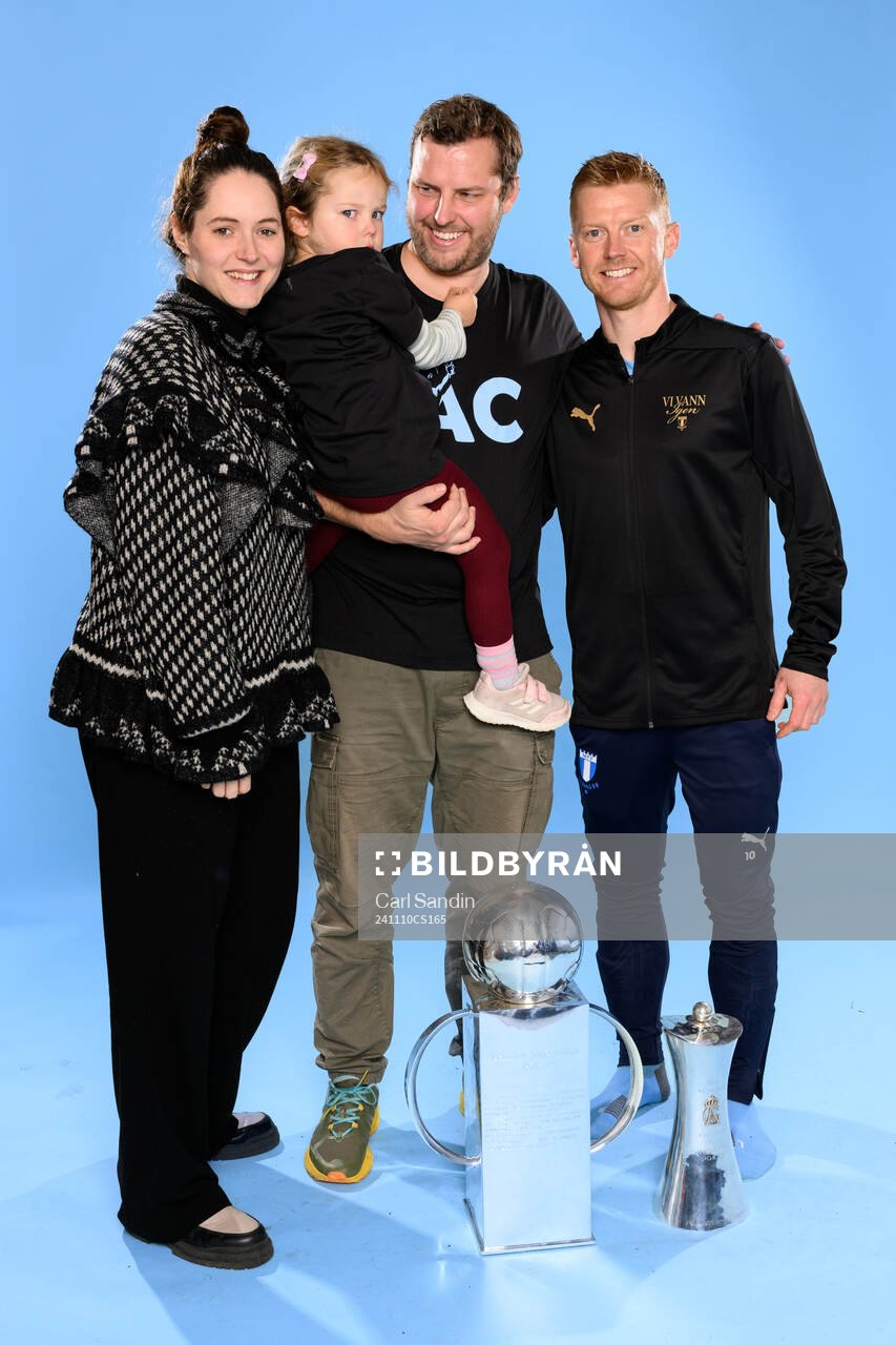 Malmö FFs Anders Christiansen med familj