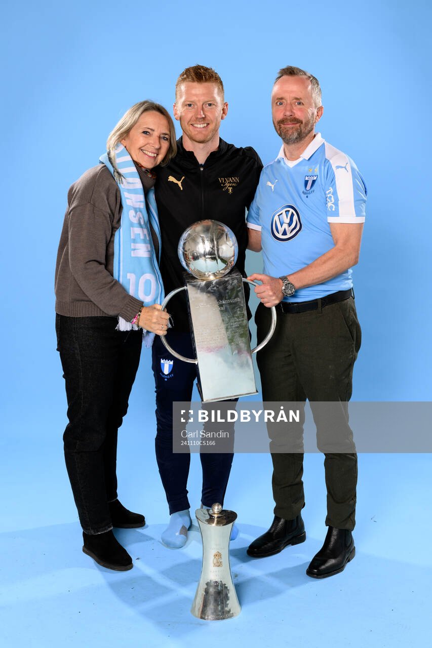 Malmö FFs Anders Christiansen med familj