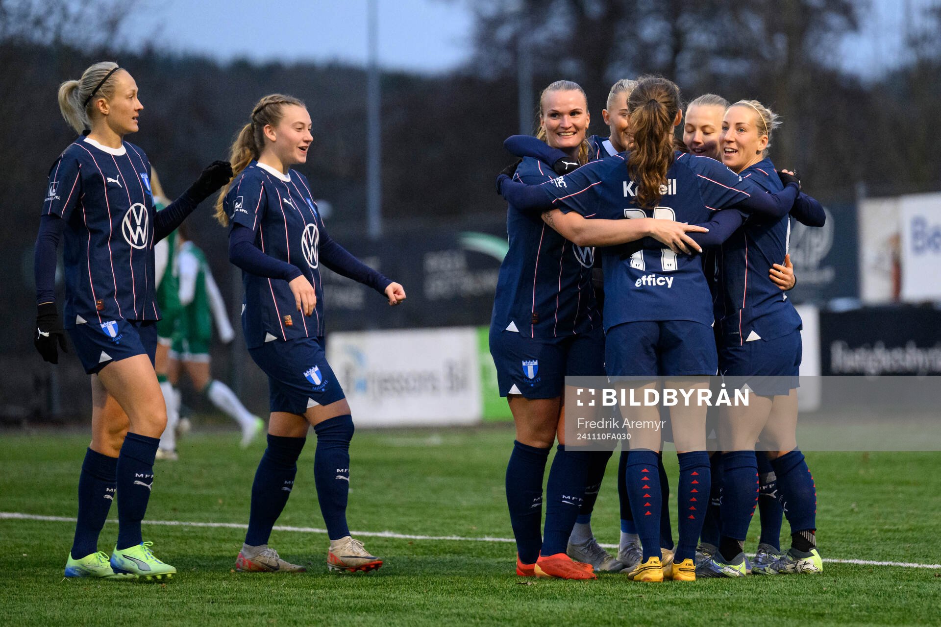 Malmö FFs målskytt Mia Persson jublar