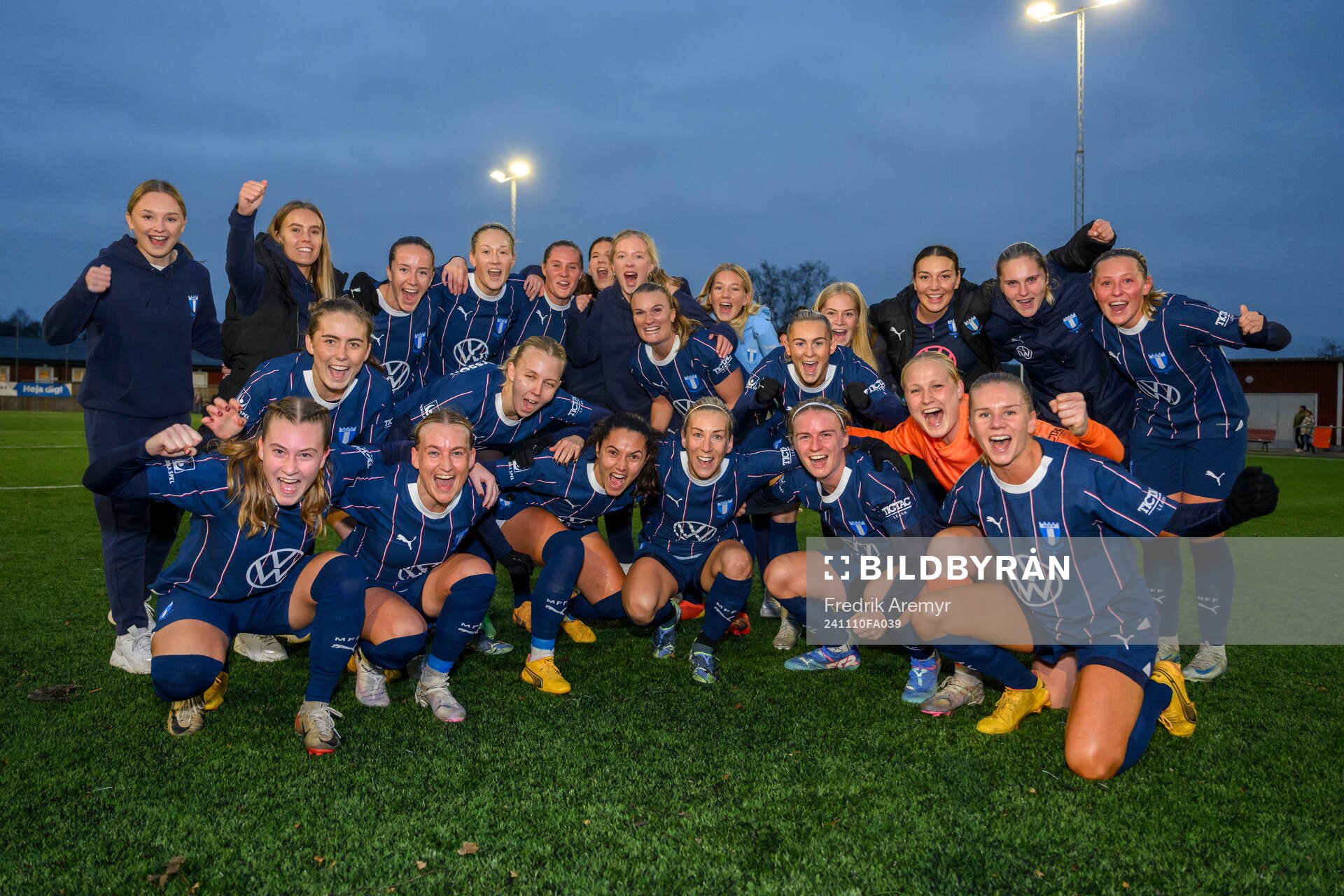 Malmö FFs spelare jublar tillsammans