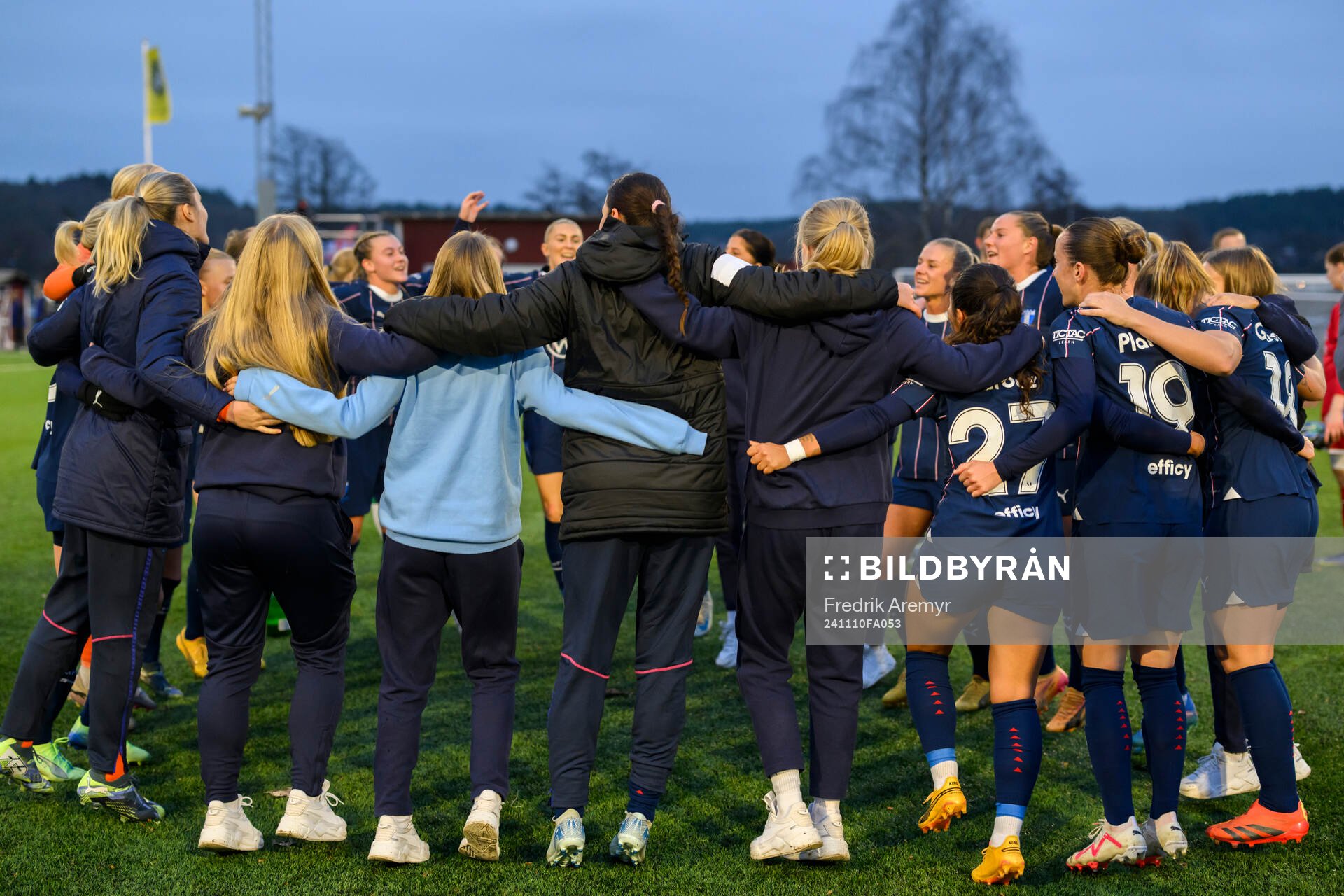 Malmö FFs spelare jublar tillsammans