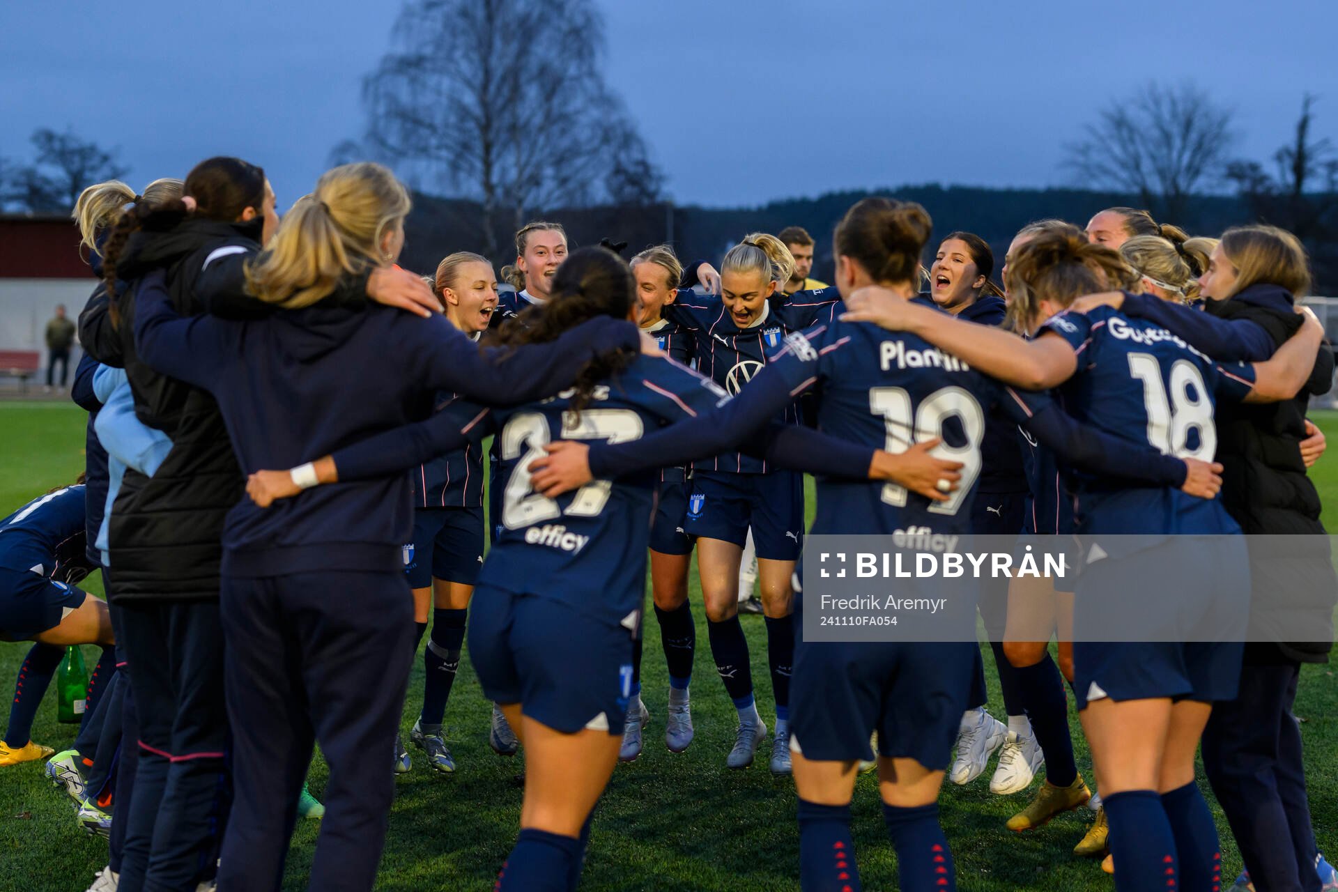 Malmö FFs spelare jublar tillsammans