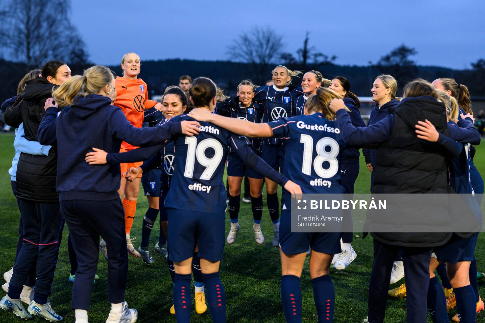 Malmö FFs spelare jublar