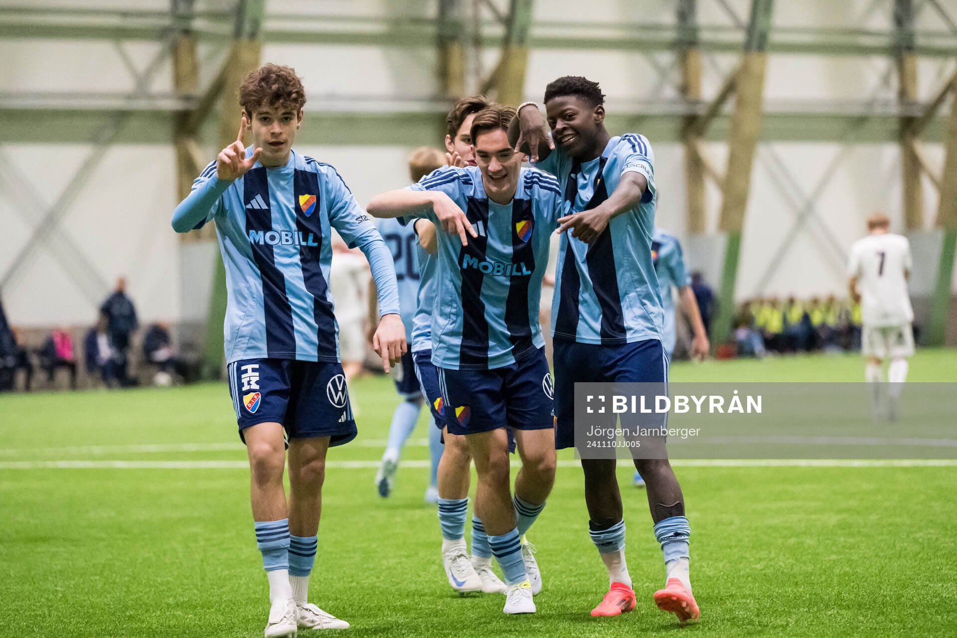 Djurgårdens Alexander Lindgren, Mian Lalic och Ali Alamiri