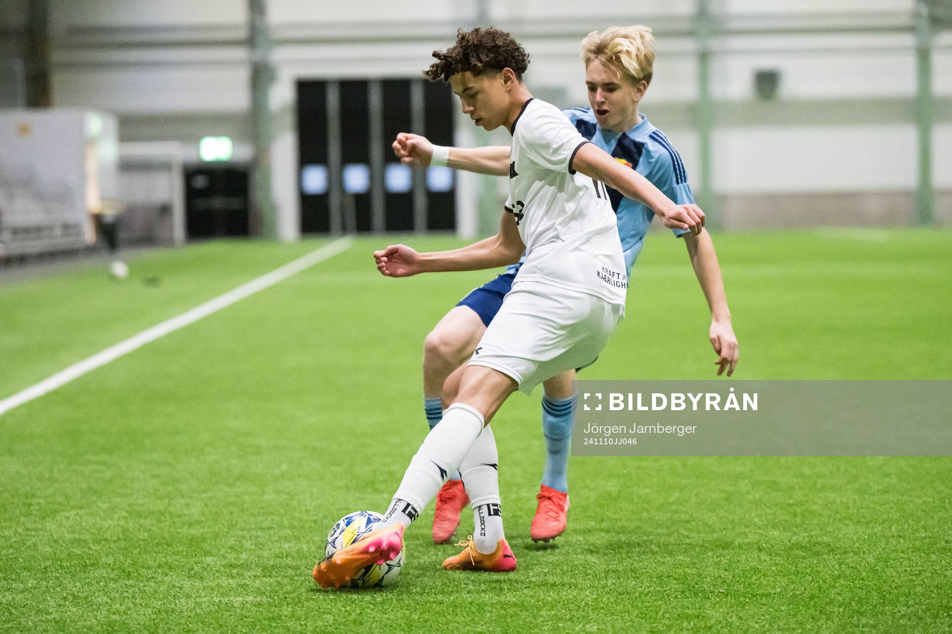 Vikings Elias Dahman och Djurgårdens Hannes Hyllenbom
